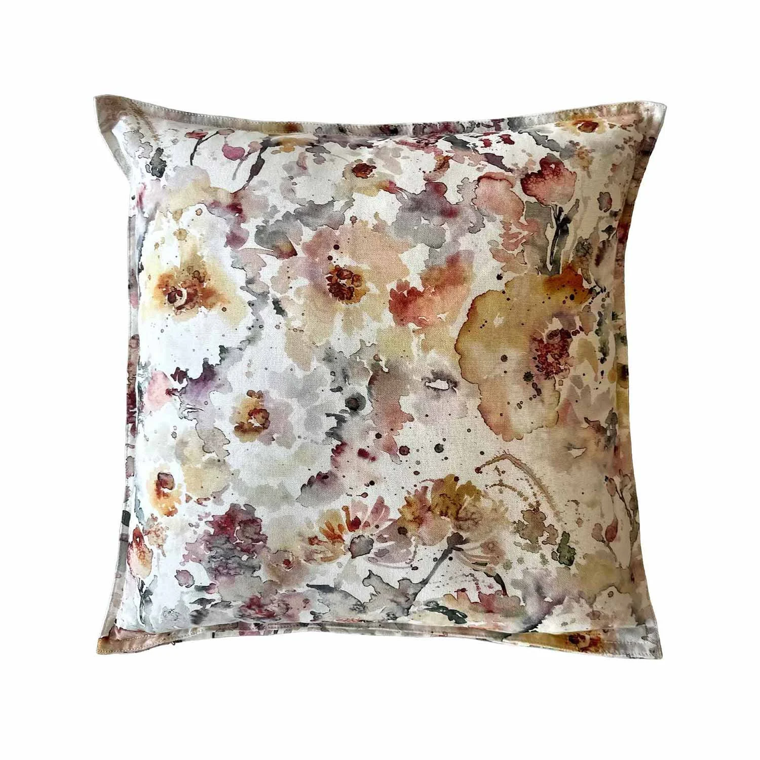 20 x 20 Watercolor Floral Pillow