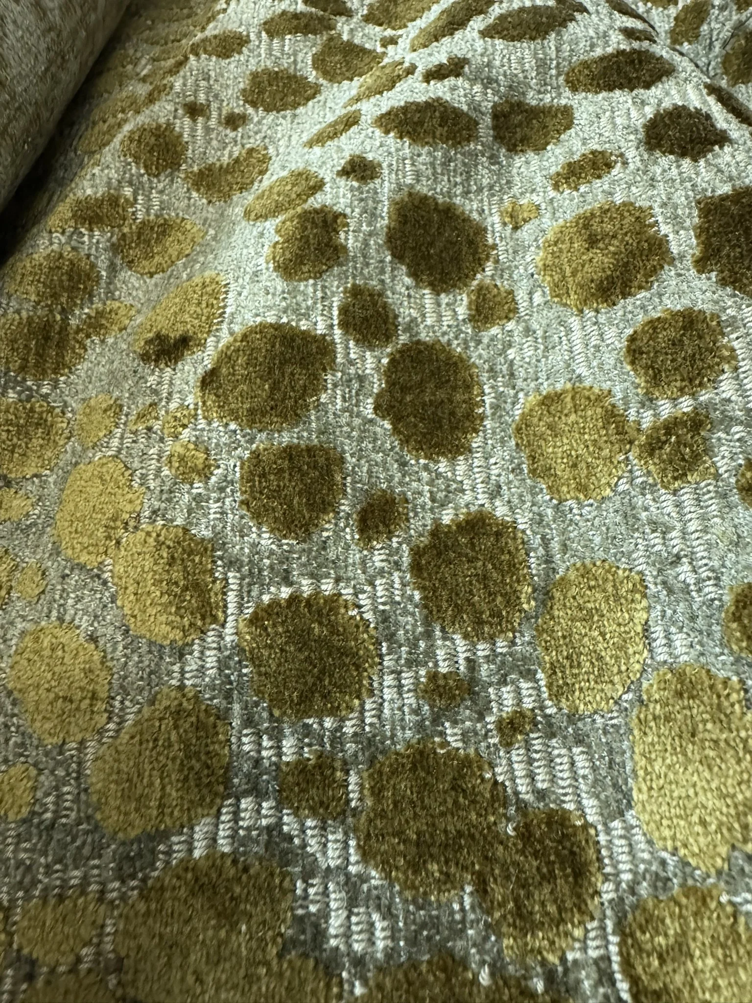Dark Olivey Cut Velvet Animal