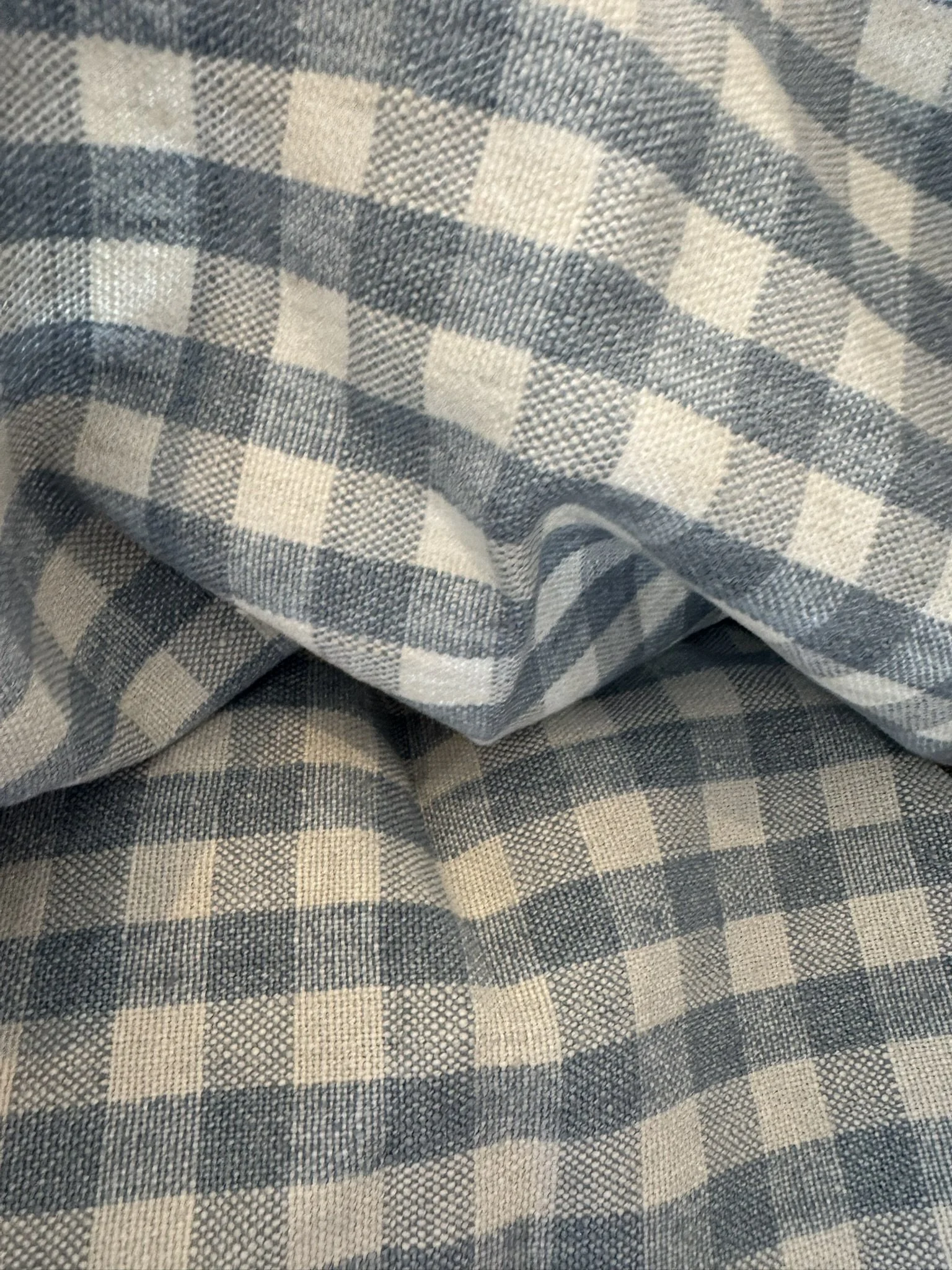 Coated Gingham Fabric 3 yards