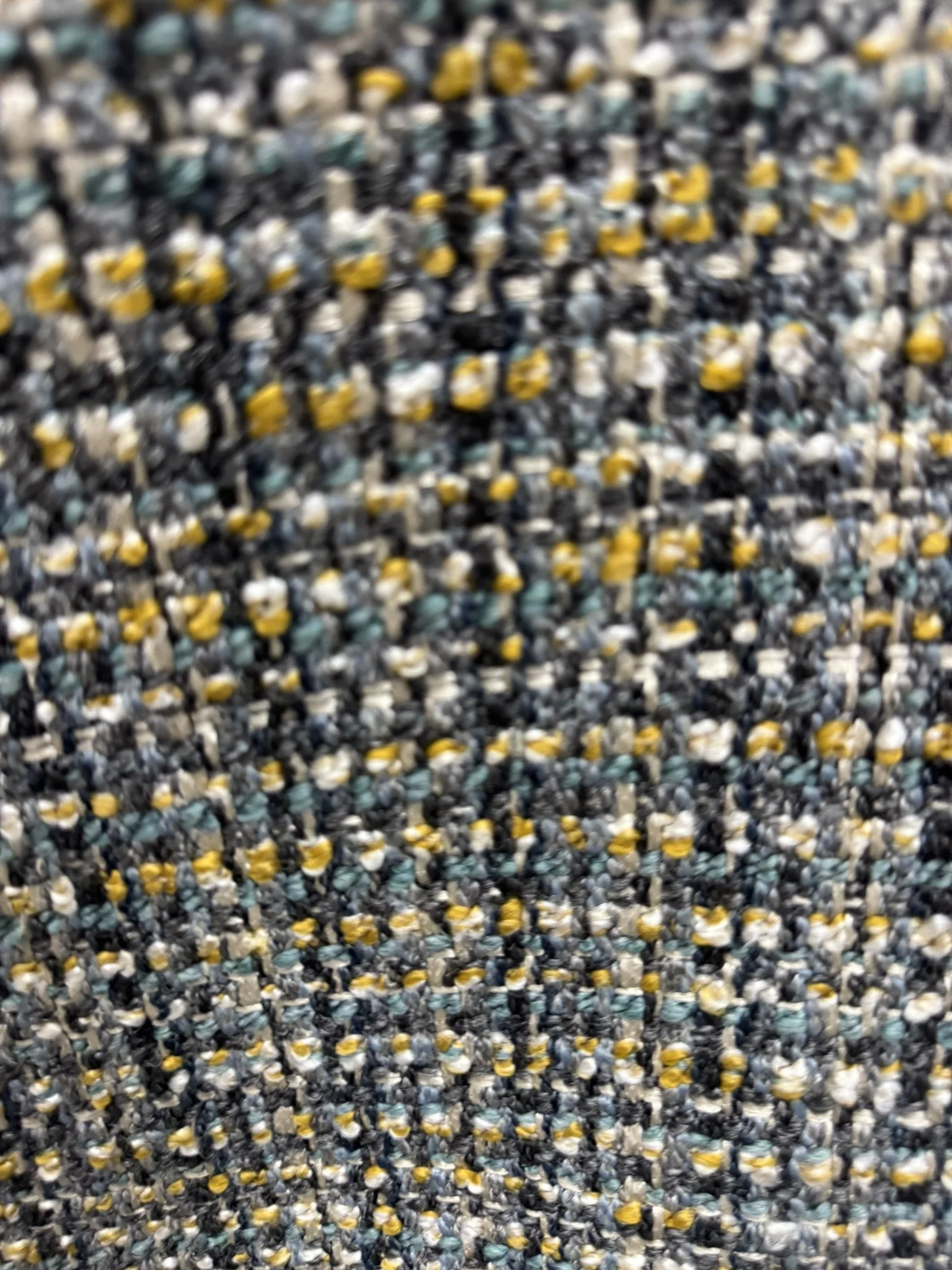 Blue Green and Gold Woven Tweed