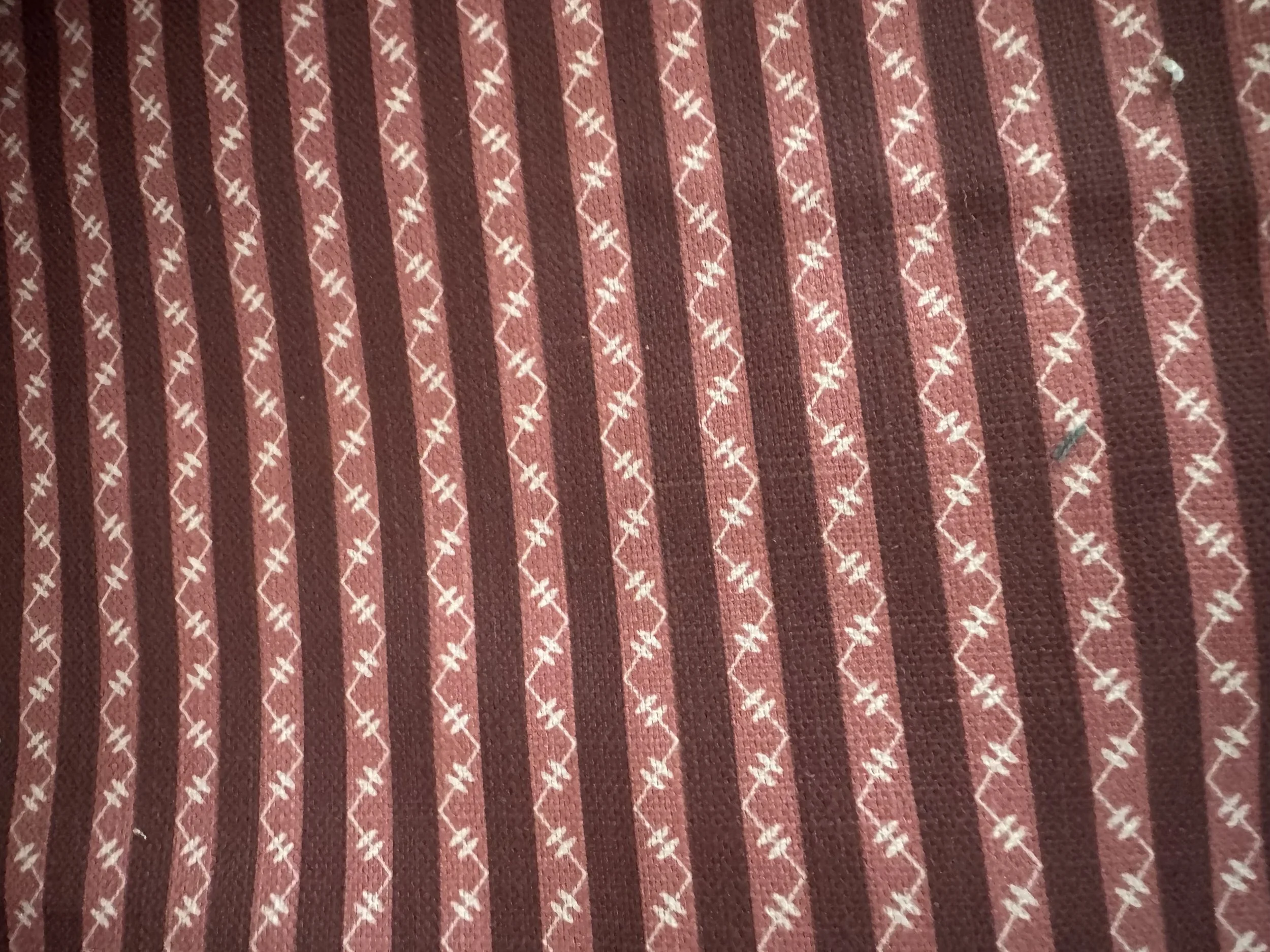 Brick Red Zig Zag Print