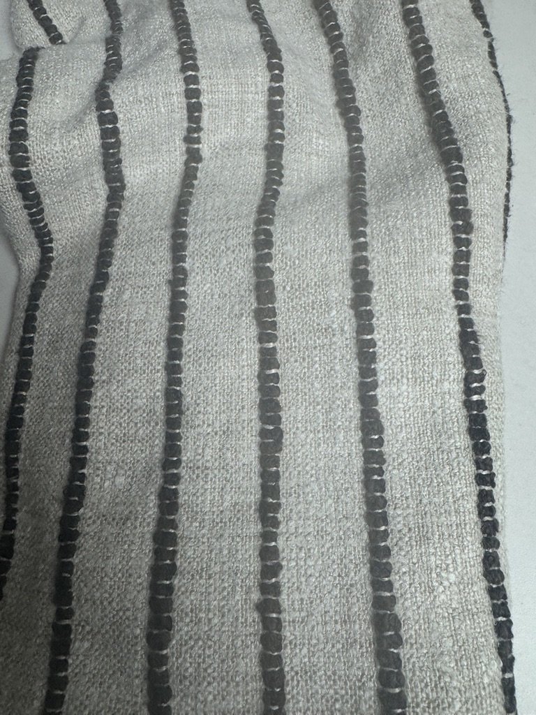 Cute Black Woven Stripe 1 yard
