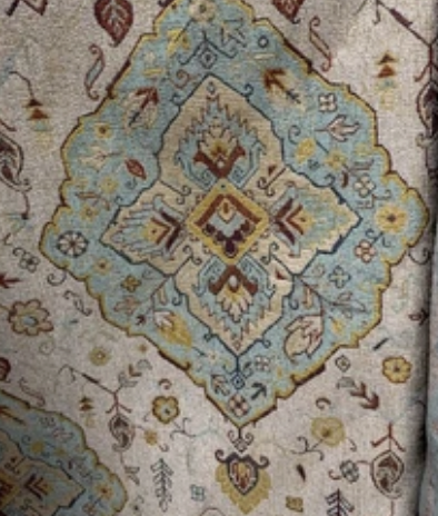 Blue Ripple Woven Fabric
