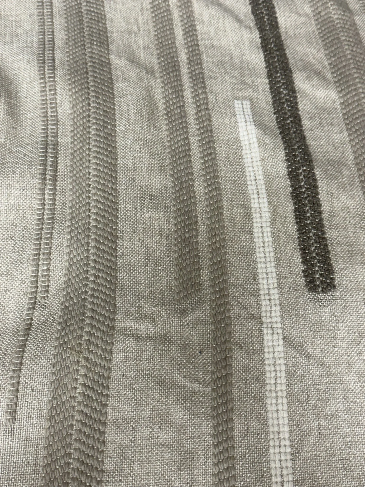 Neutral Multi Sized Stripe Lines 3 yards