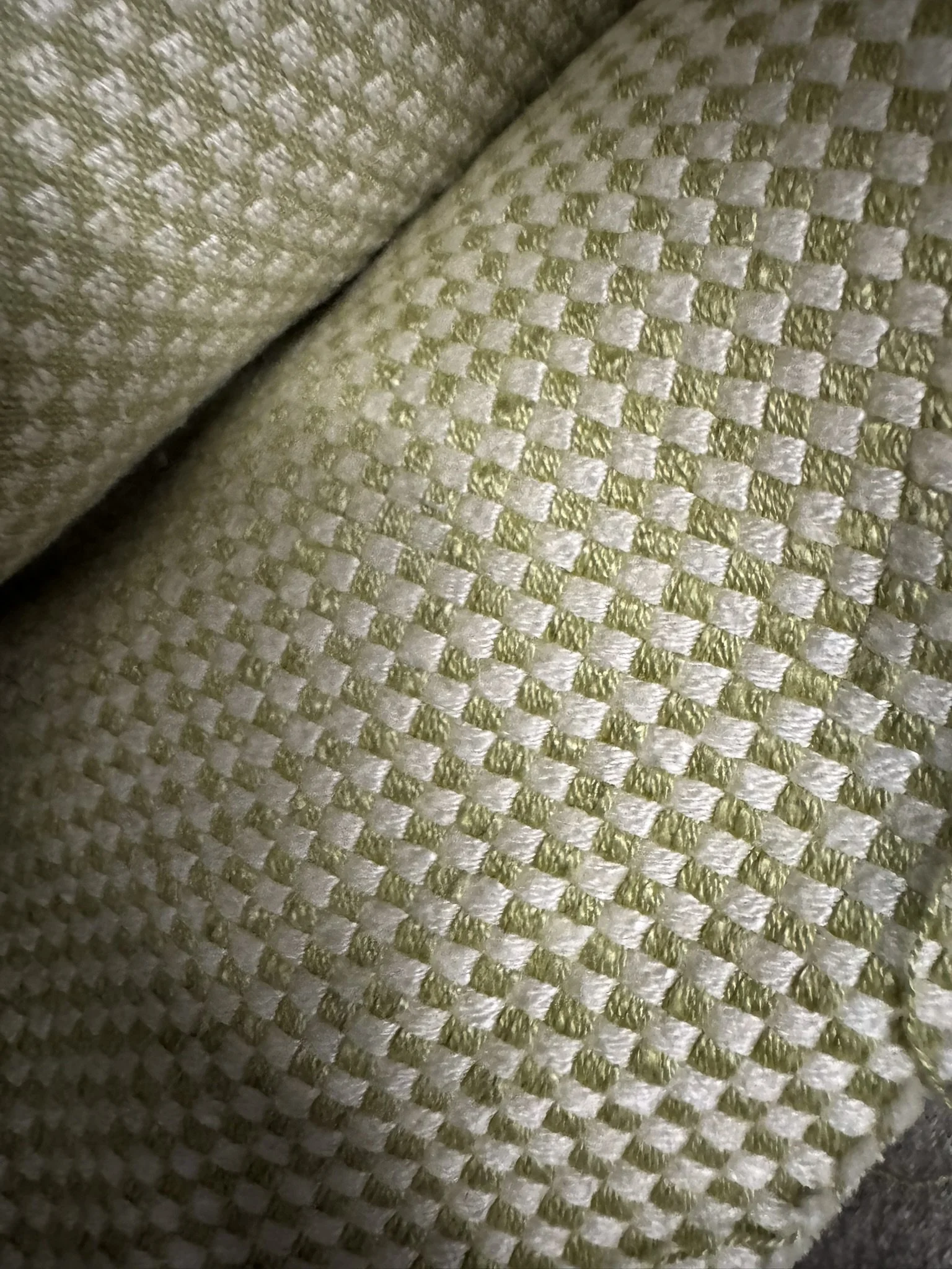 Pale Green and Cream Woven