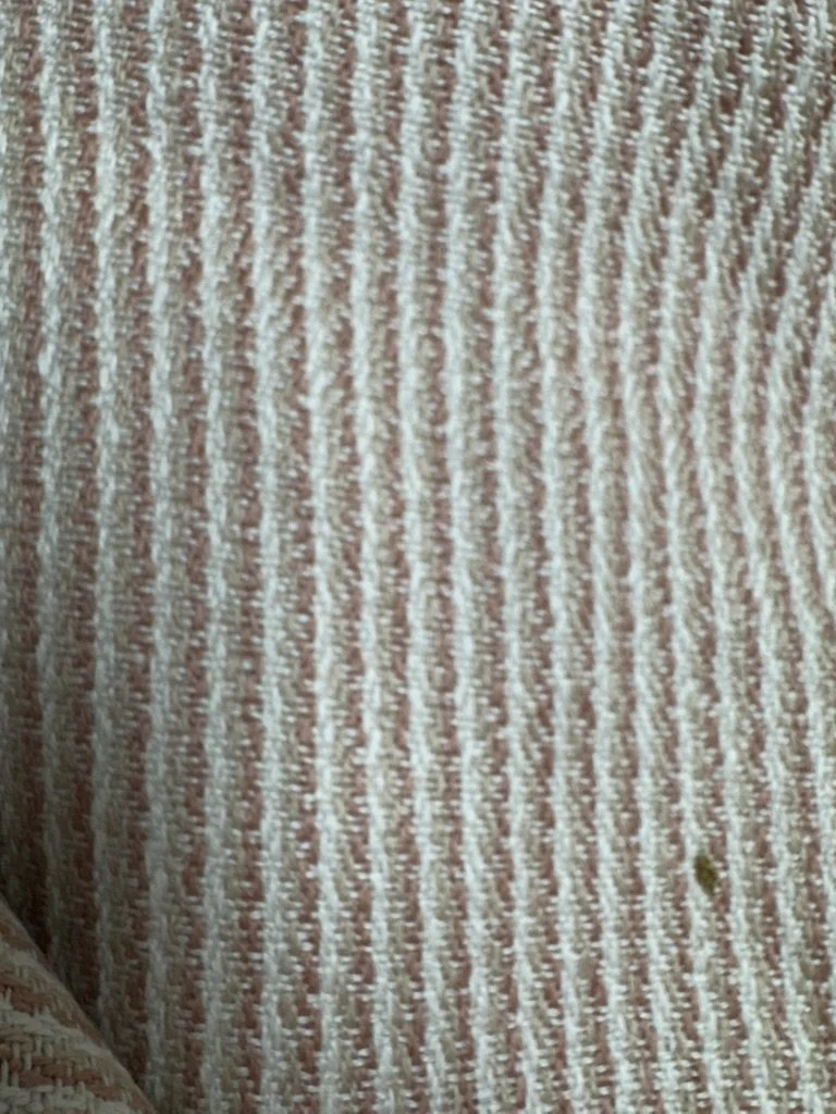 Pink and Tan Stripe Jacquard 2 yards