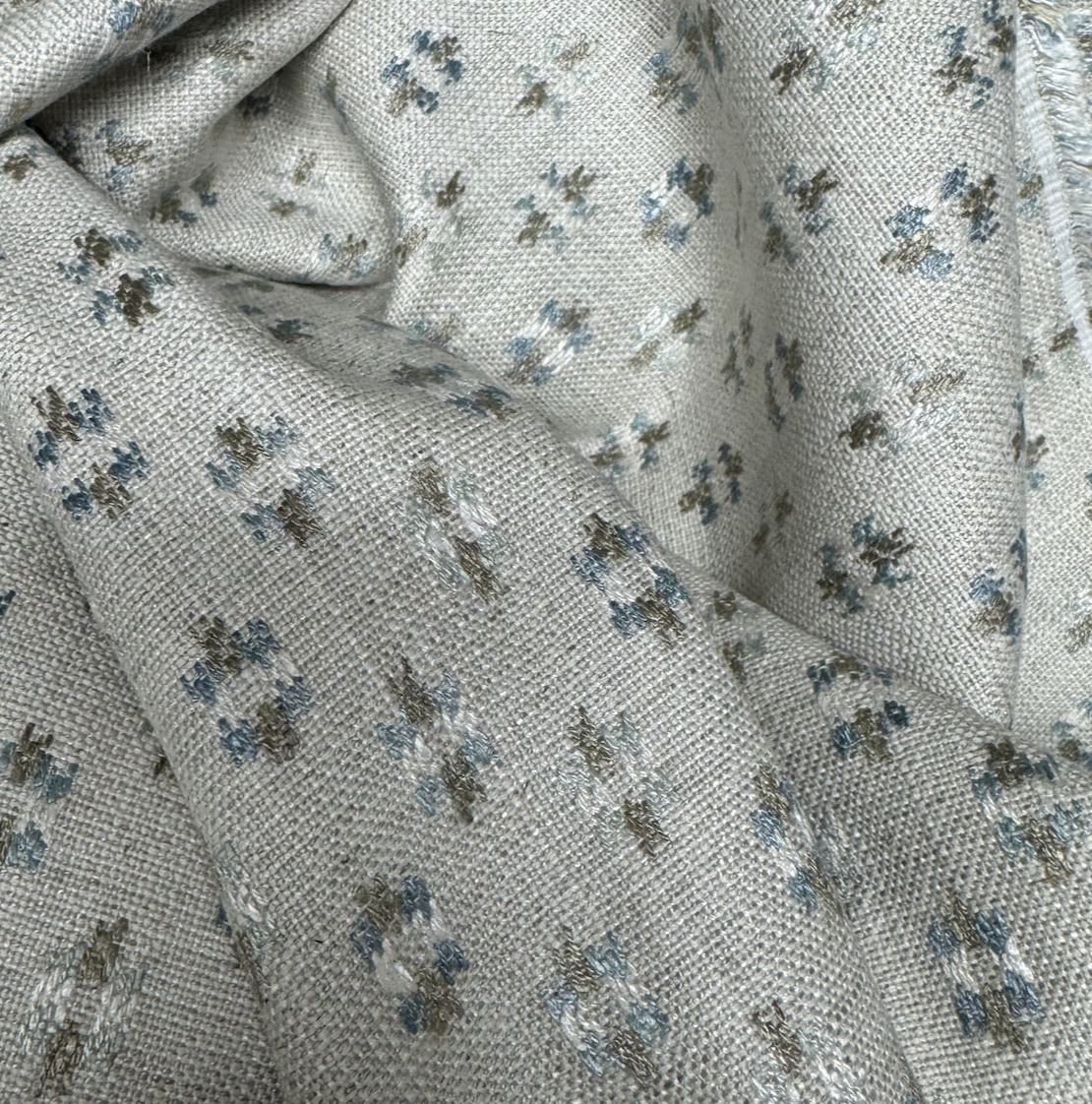 Cute Blue and Green Woven 3 yards