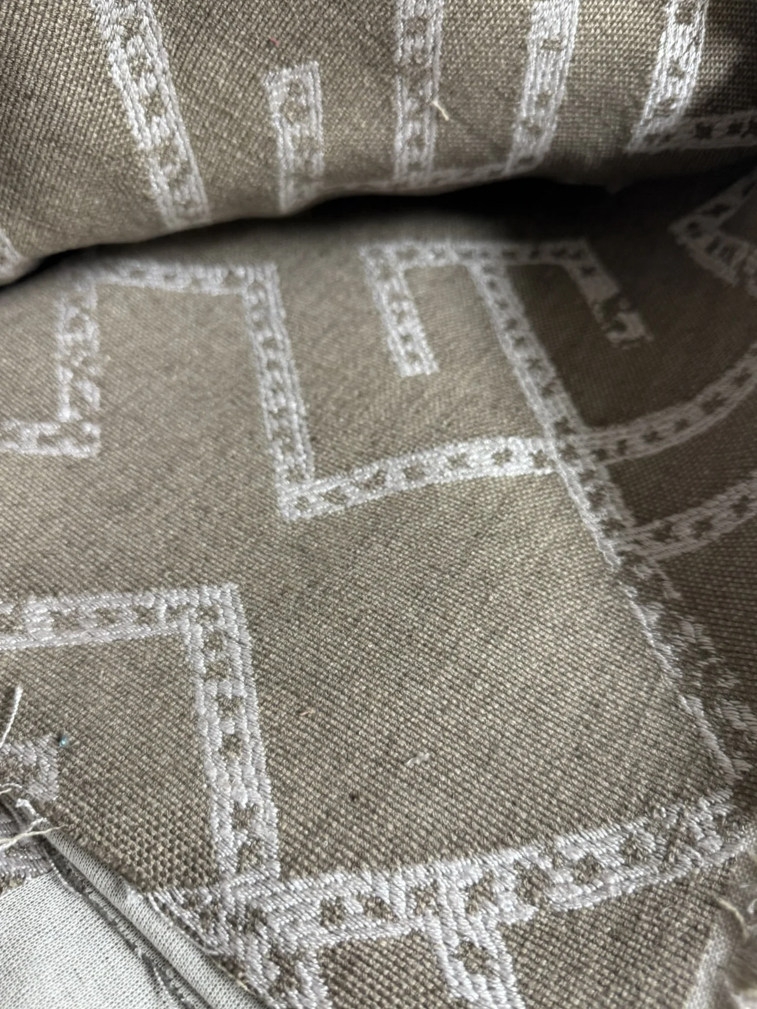 Tan and Cream Neutral Geo 2 yards