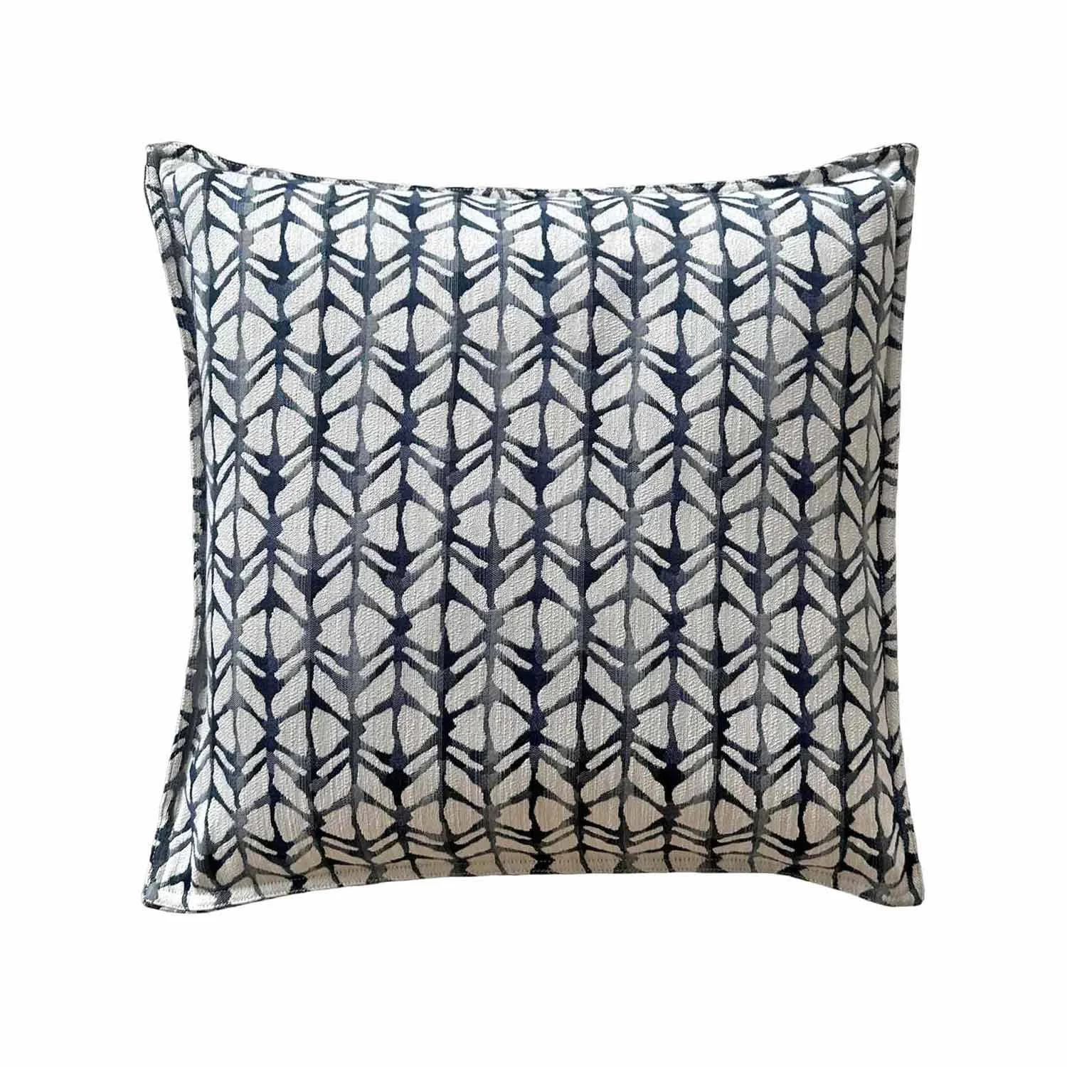20 x 20 Kravet Outdoor Navy and White Geo Pillow