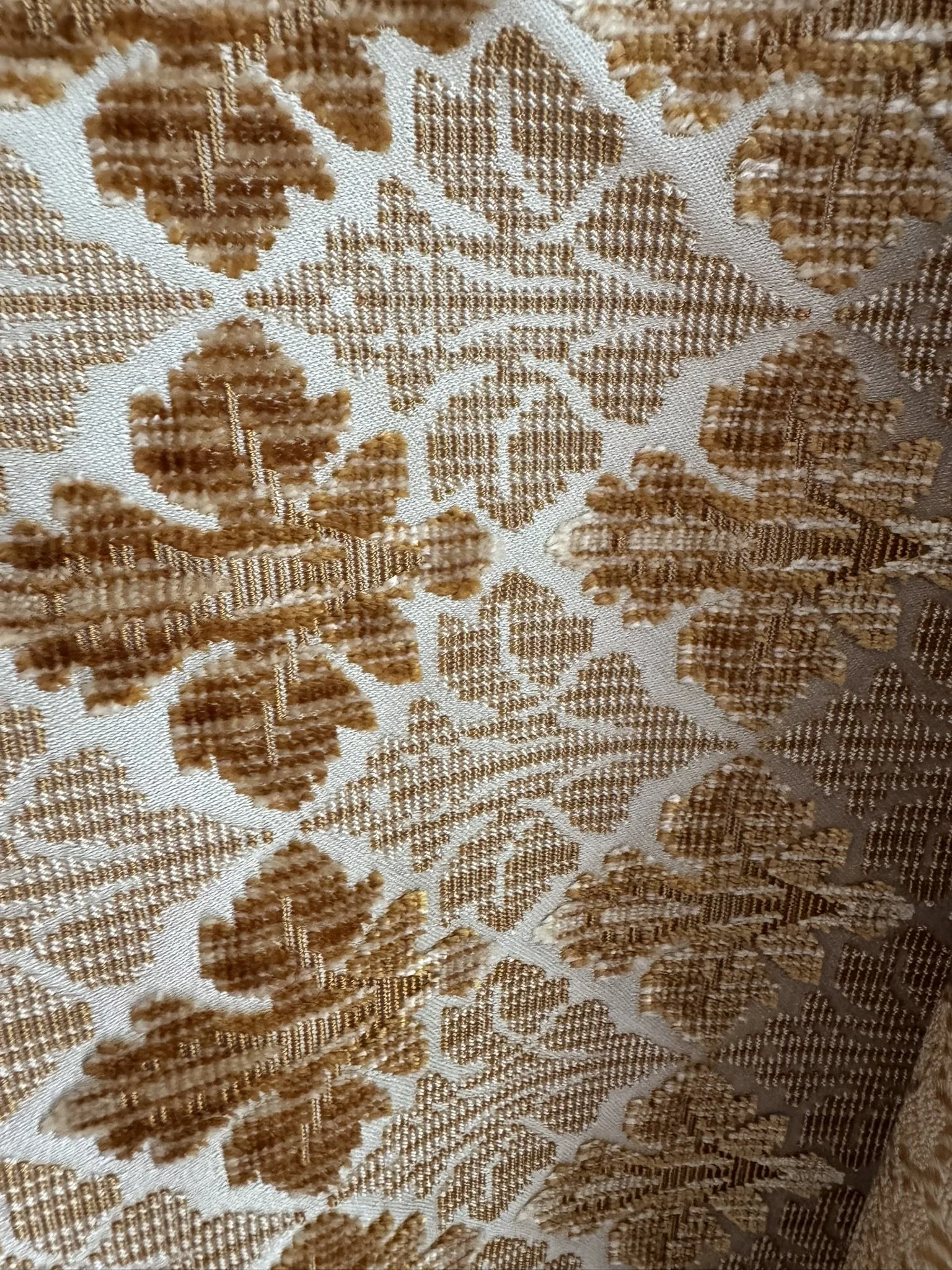 Pretty Pale Rust Cut Velvet