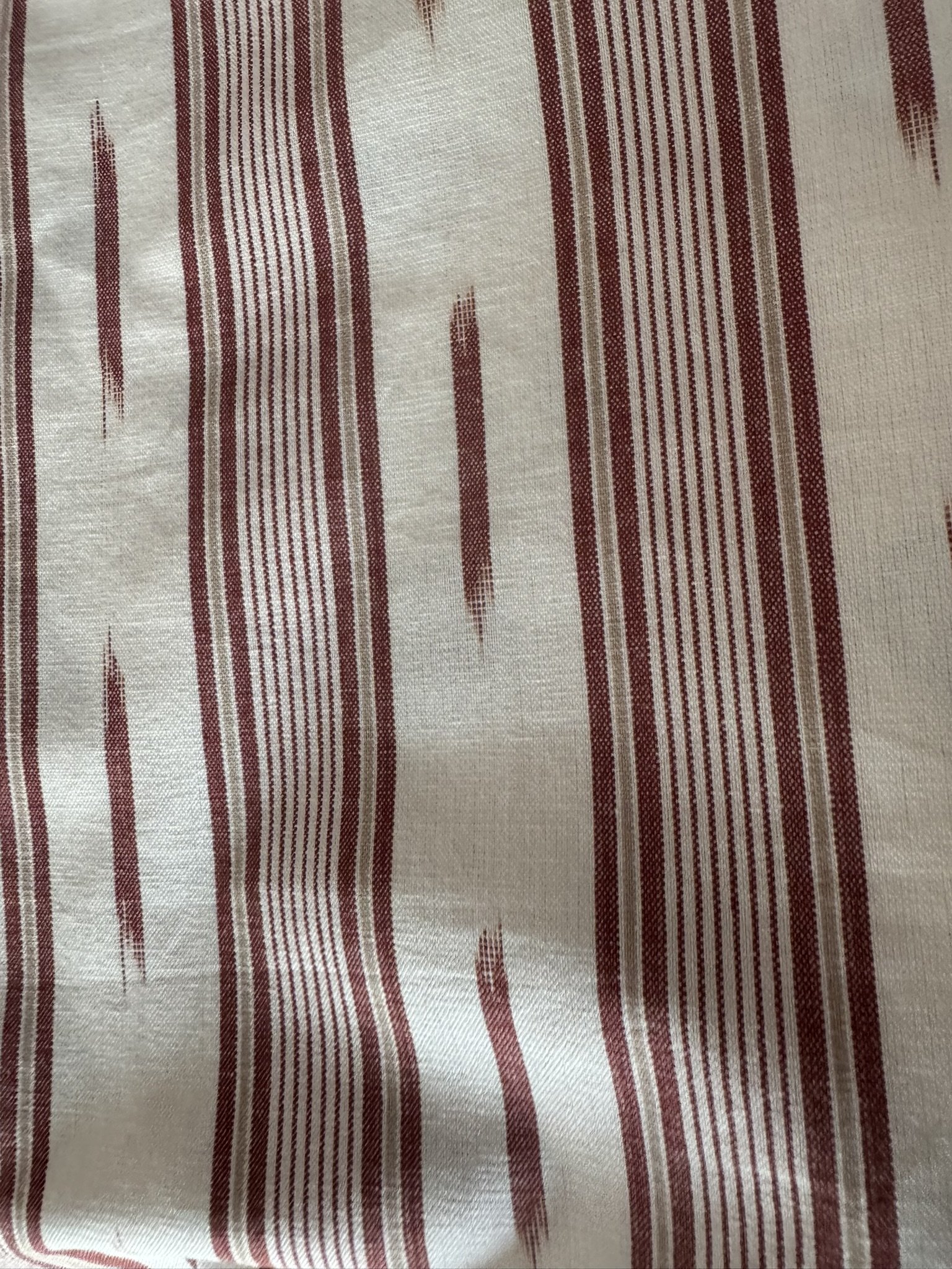 Red Ikat Stripe