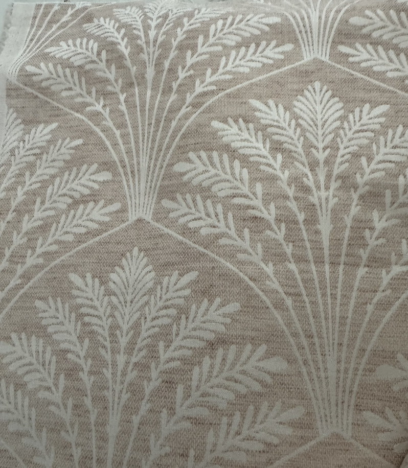 Pale Pink and Cream Soft Brocade 2 yards
