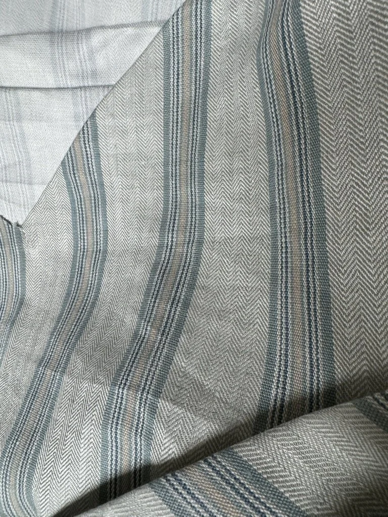 Belgium Striped Linen Backed 2 yards