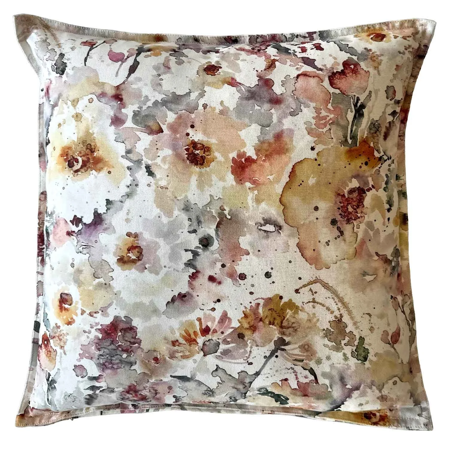 20 x 20 Watercolor Floral Pillow