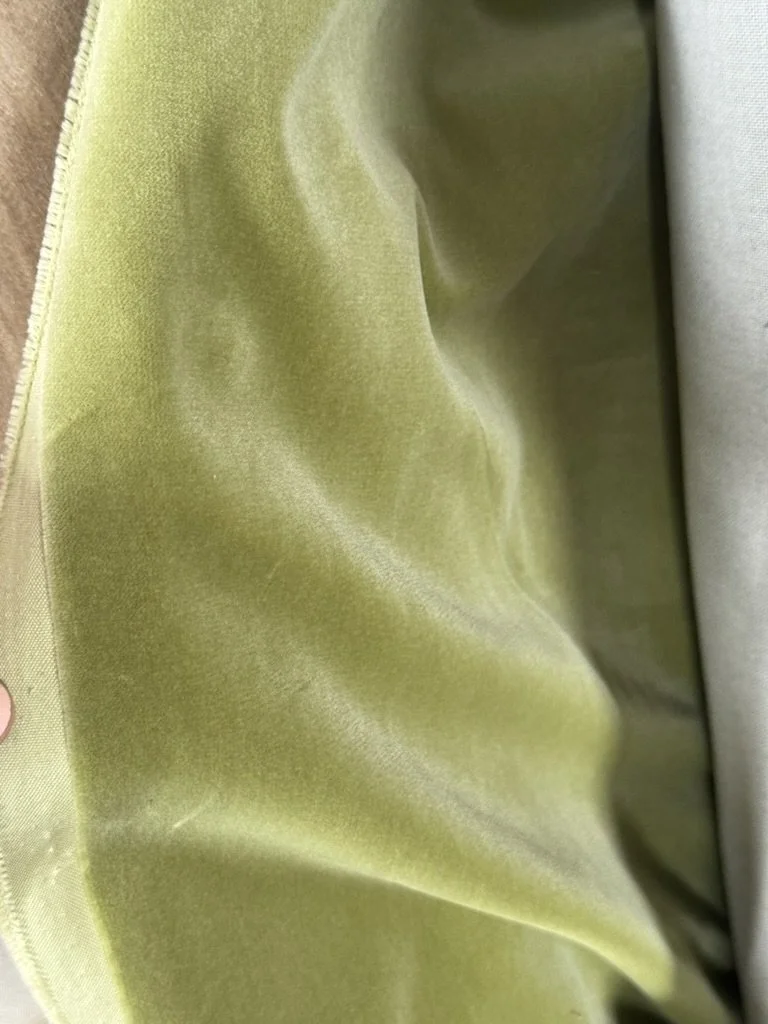 Sweet Pea Green Velvet