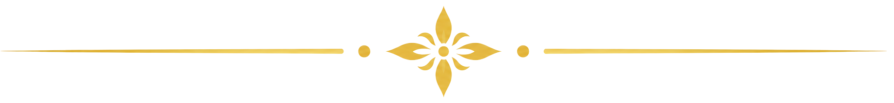 Decorative black and gold border with a fleur-de-lis design in the center.