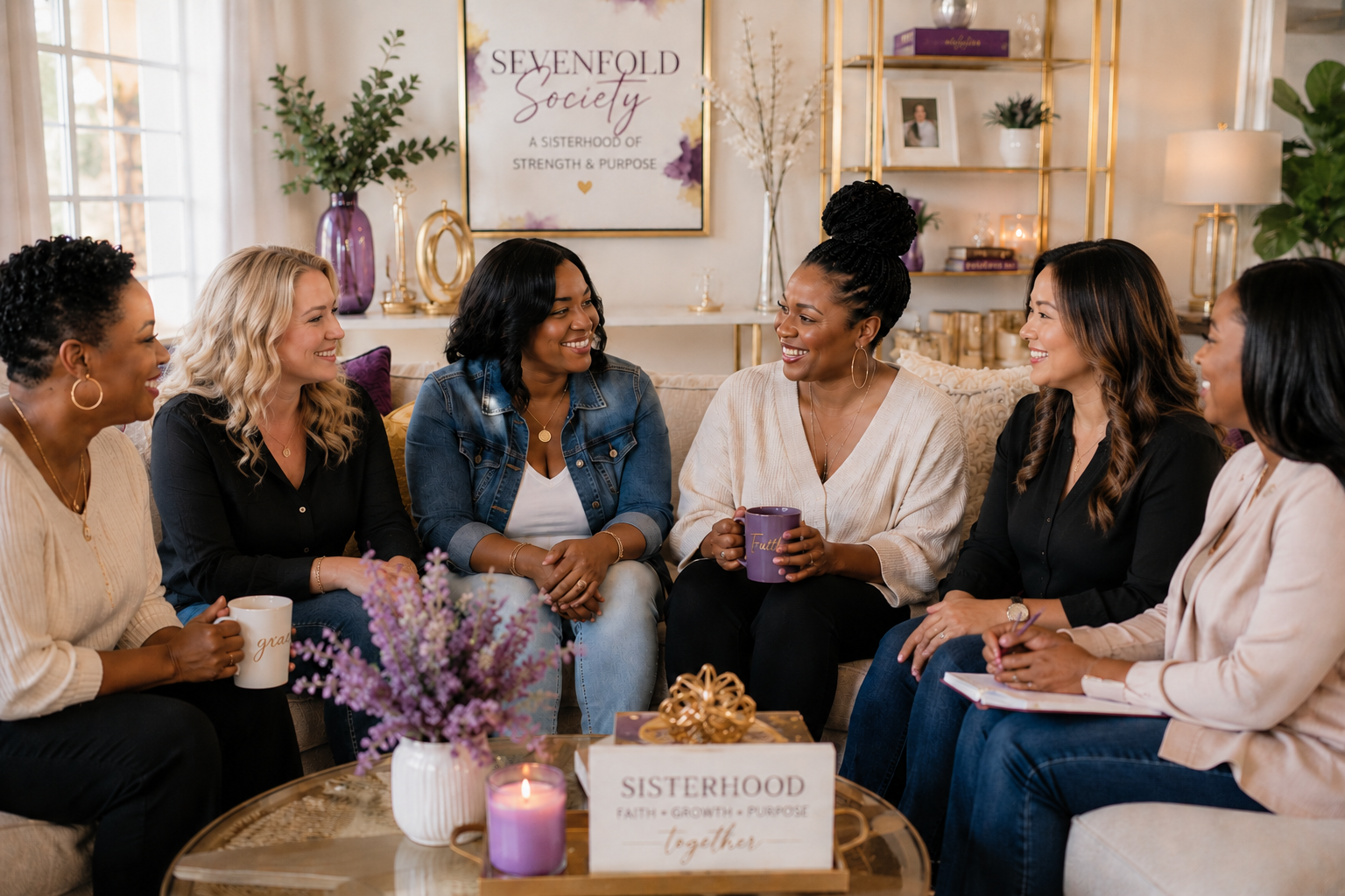 Members connecting during a Sevenfold Society event