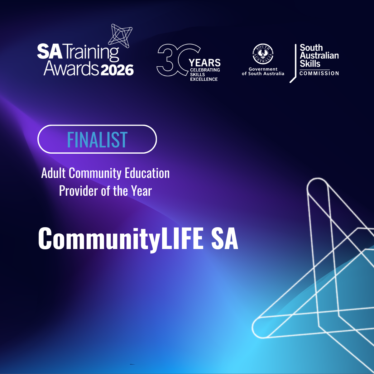 We’re an SA Training Awards Finalist!
