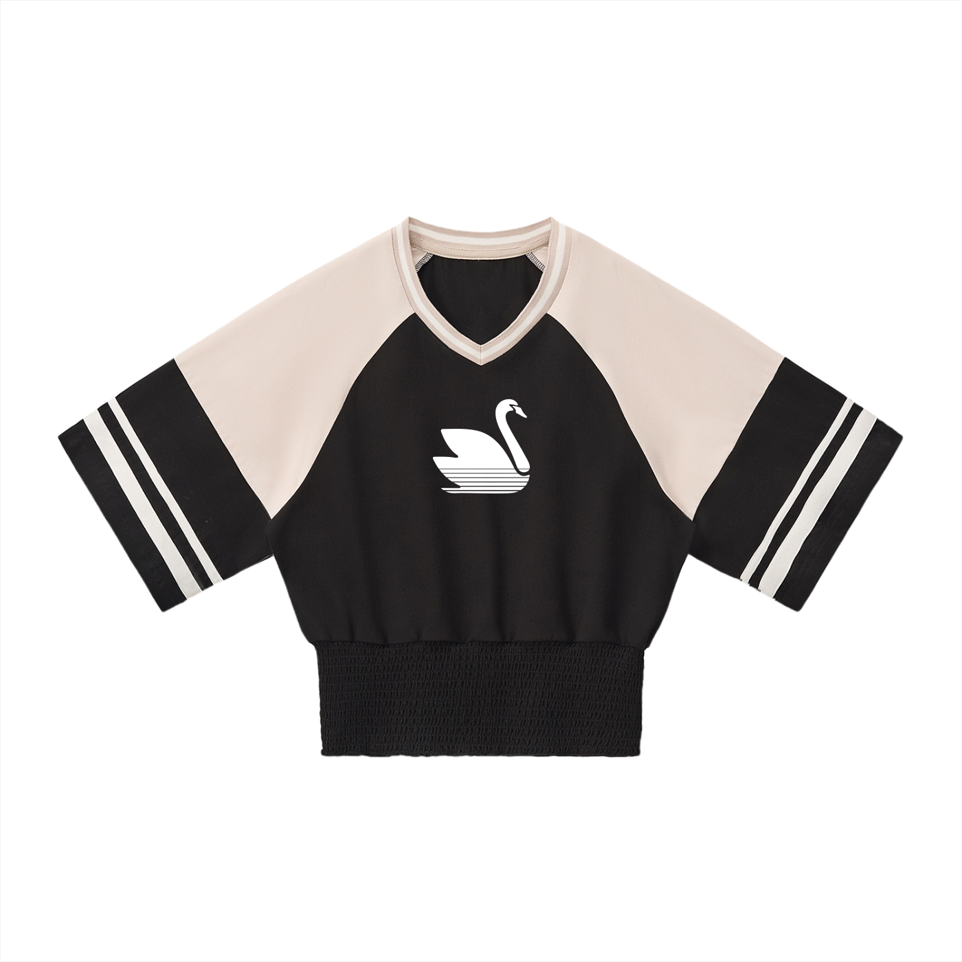 Women's Color Block Ruched T-Shirt