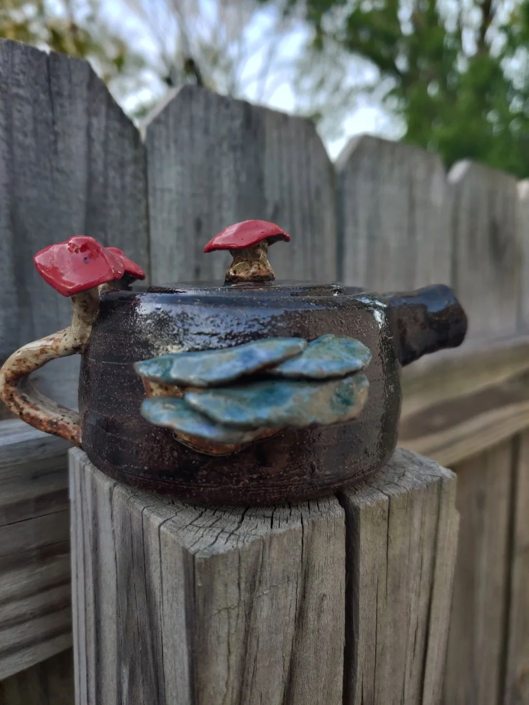 Single Cup Mushroom Teapot