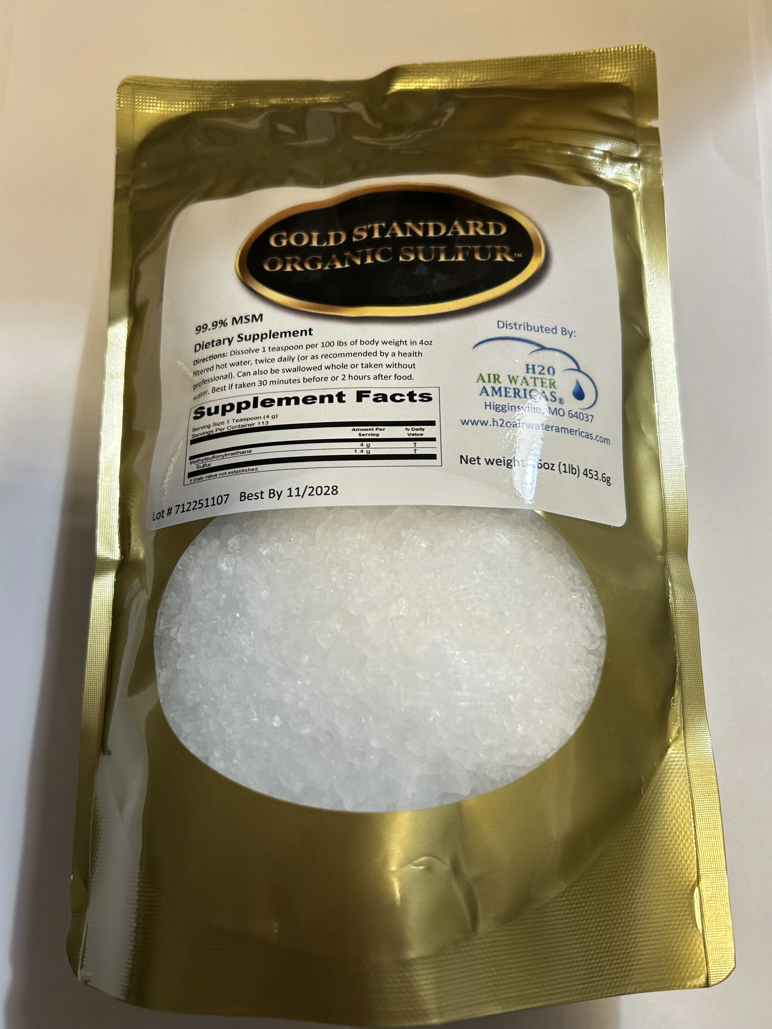 Gold Standard Organic Sulfur