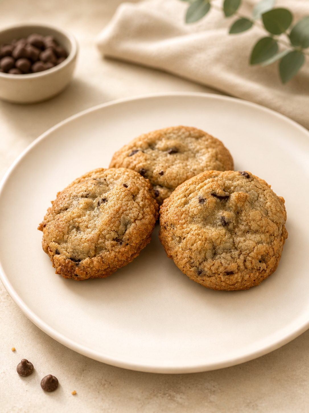 GLUTEN-FREE DOUBLE CHOCOLATE CHUNK COOKIES