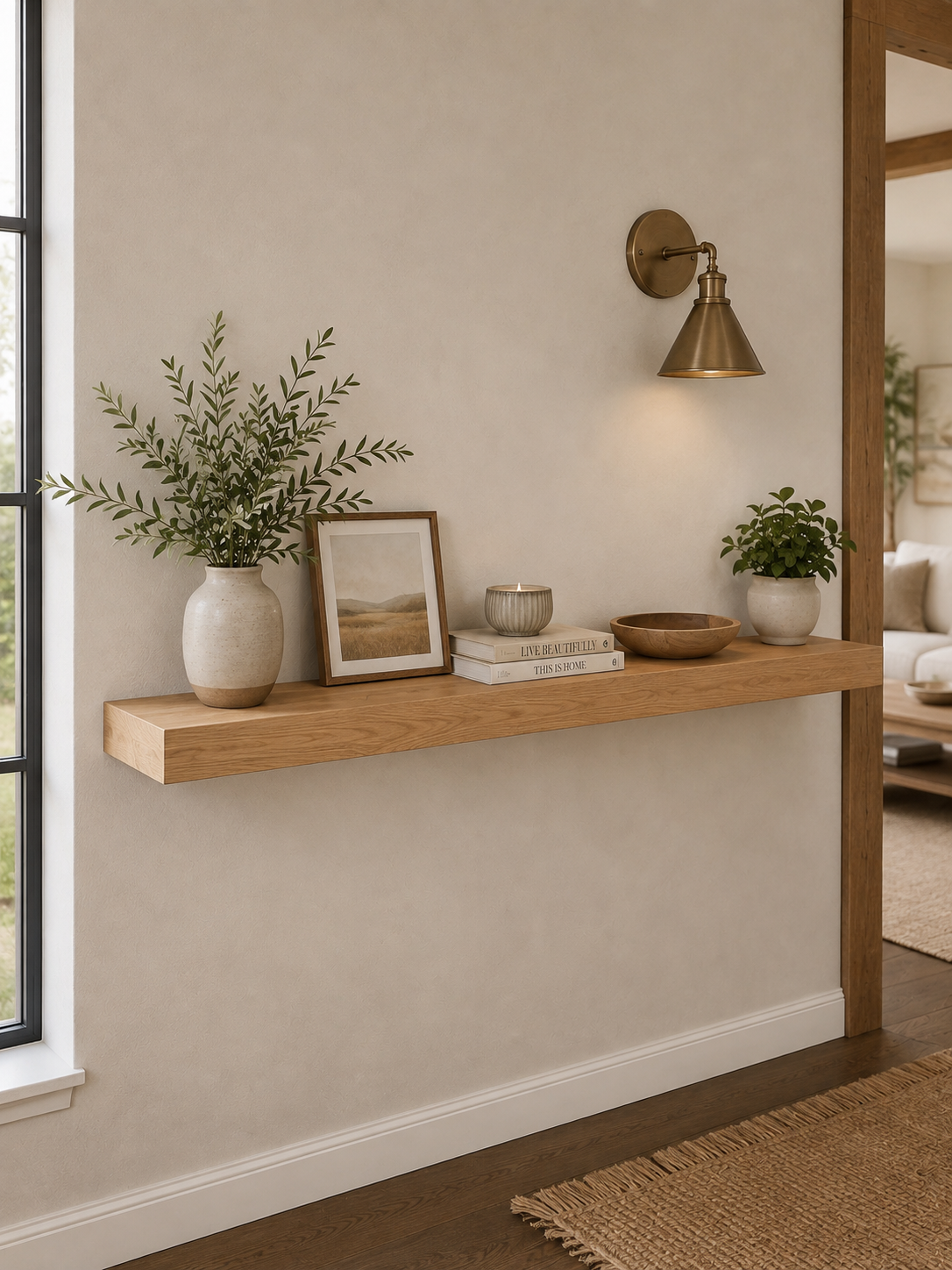 light stain floating shelf.PNG