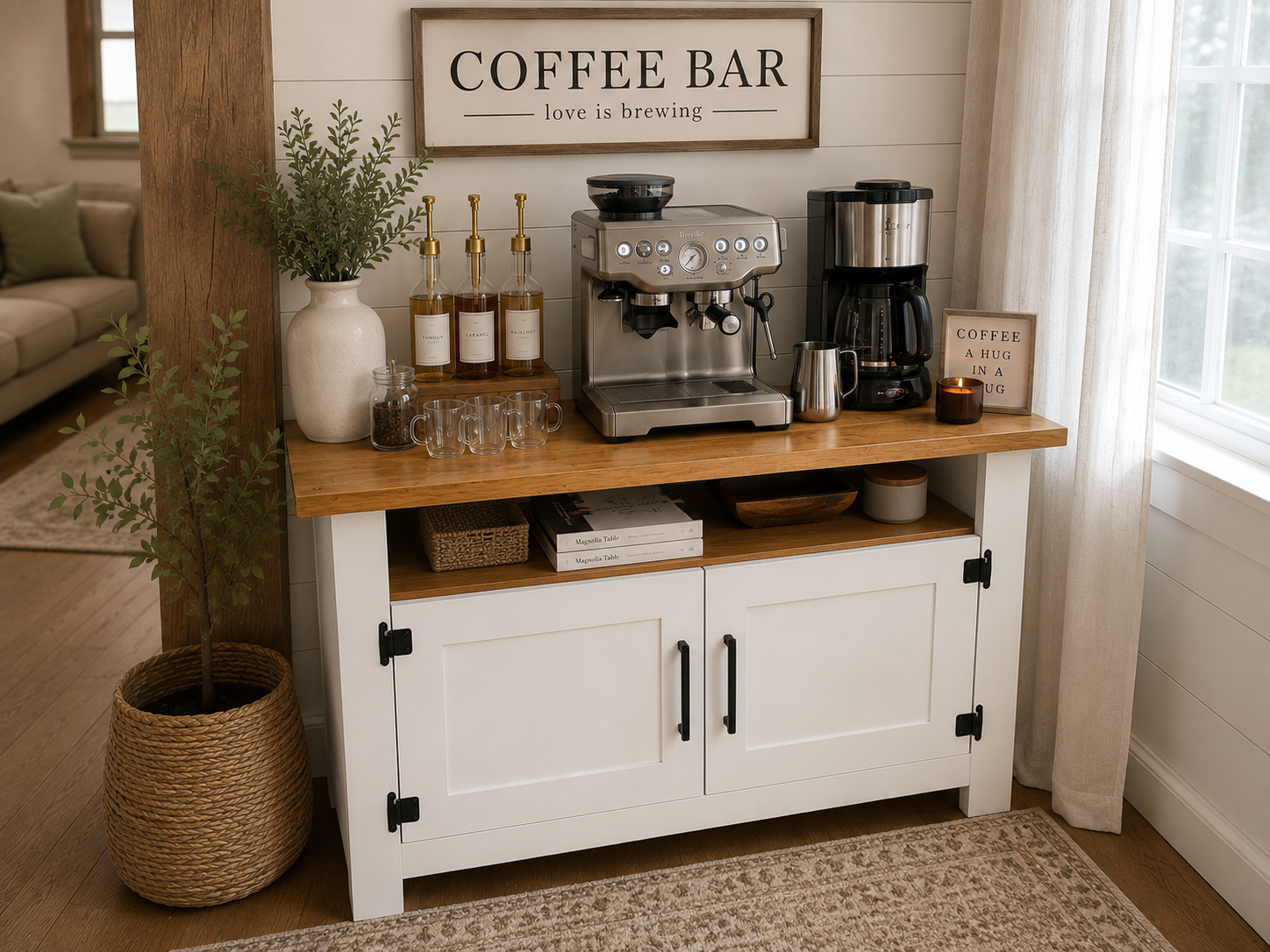 Rustic Modern Coffee Bar