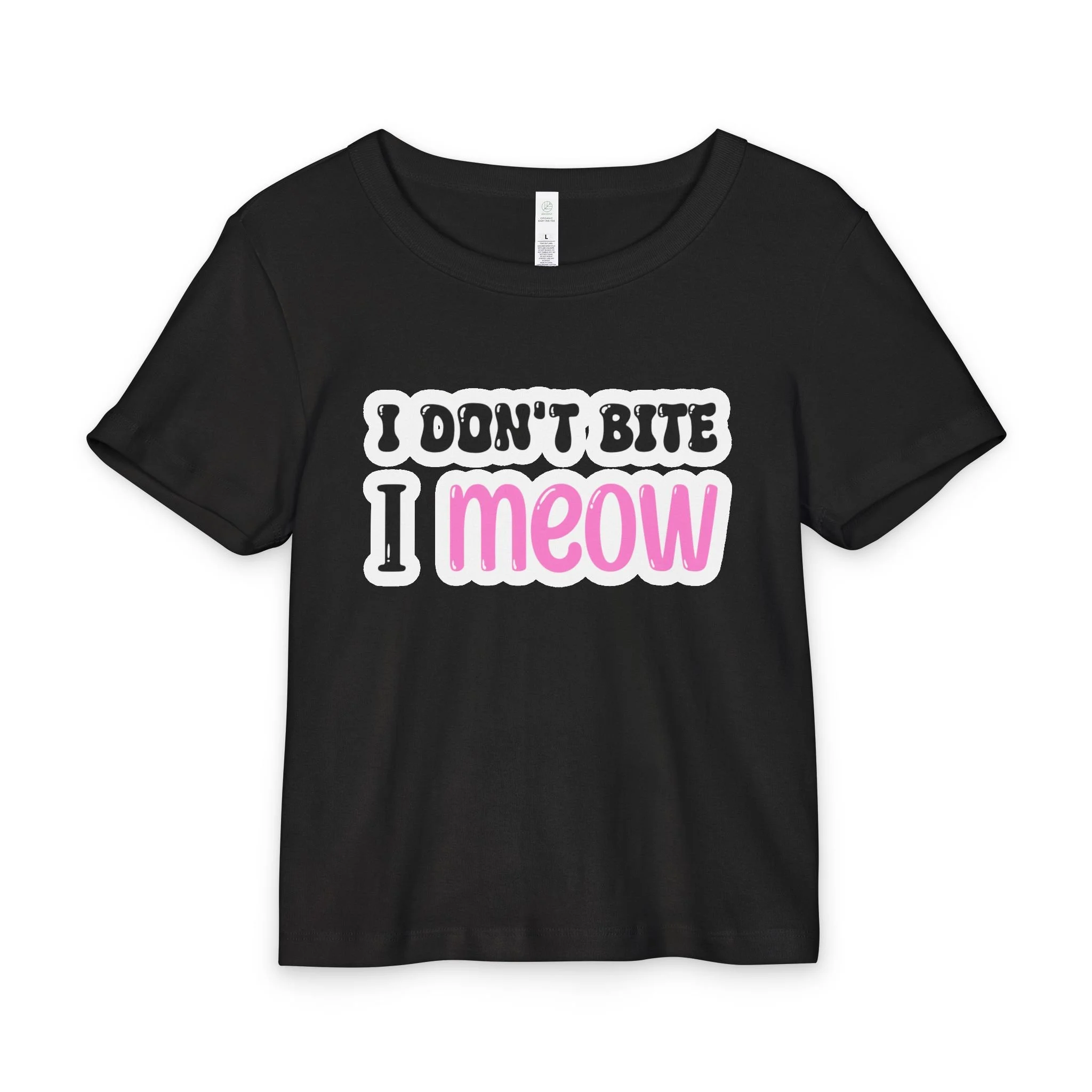 "I Don't Bite I Meow" — Baby Tee