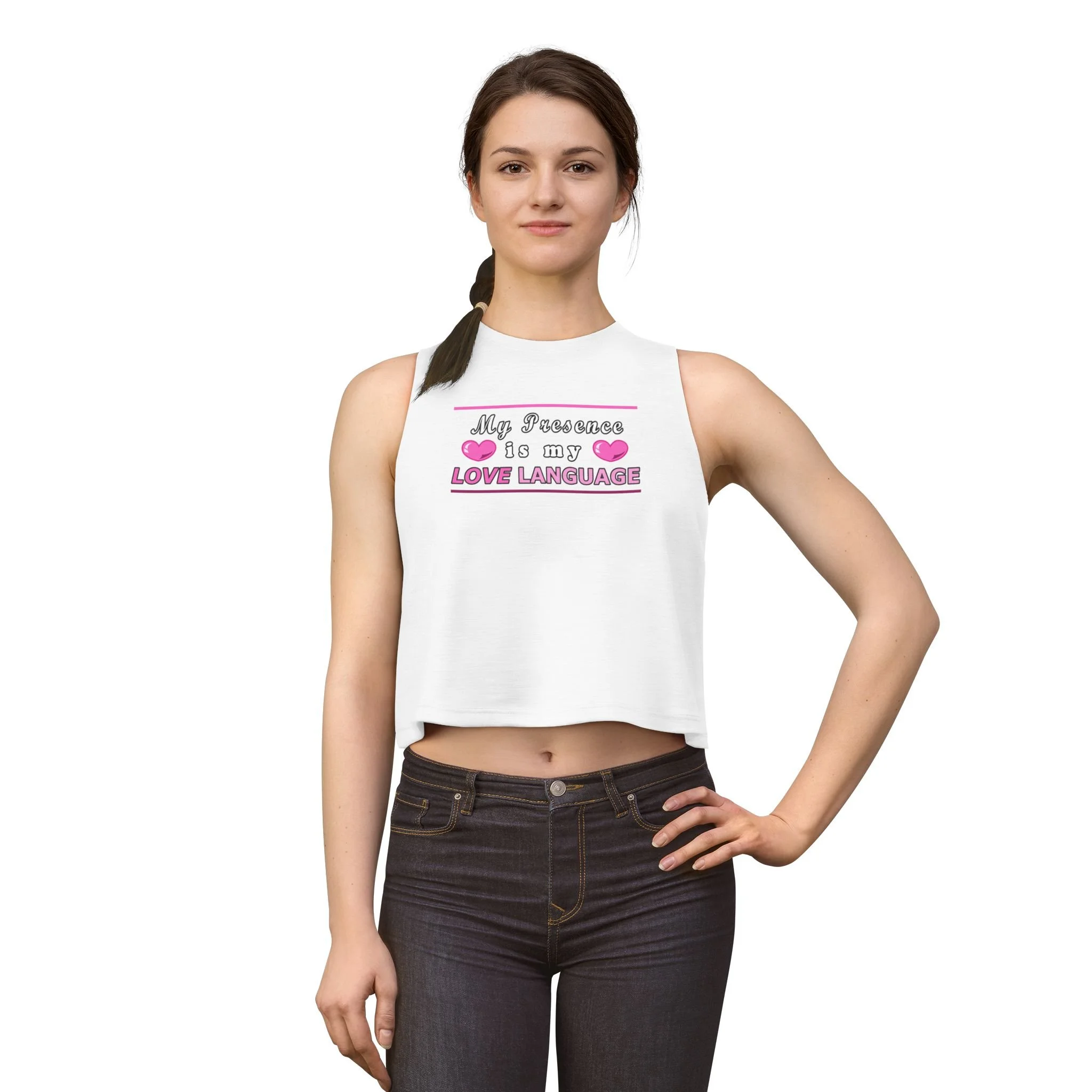 “My Presence Is My Love Language” — Crop Top