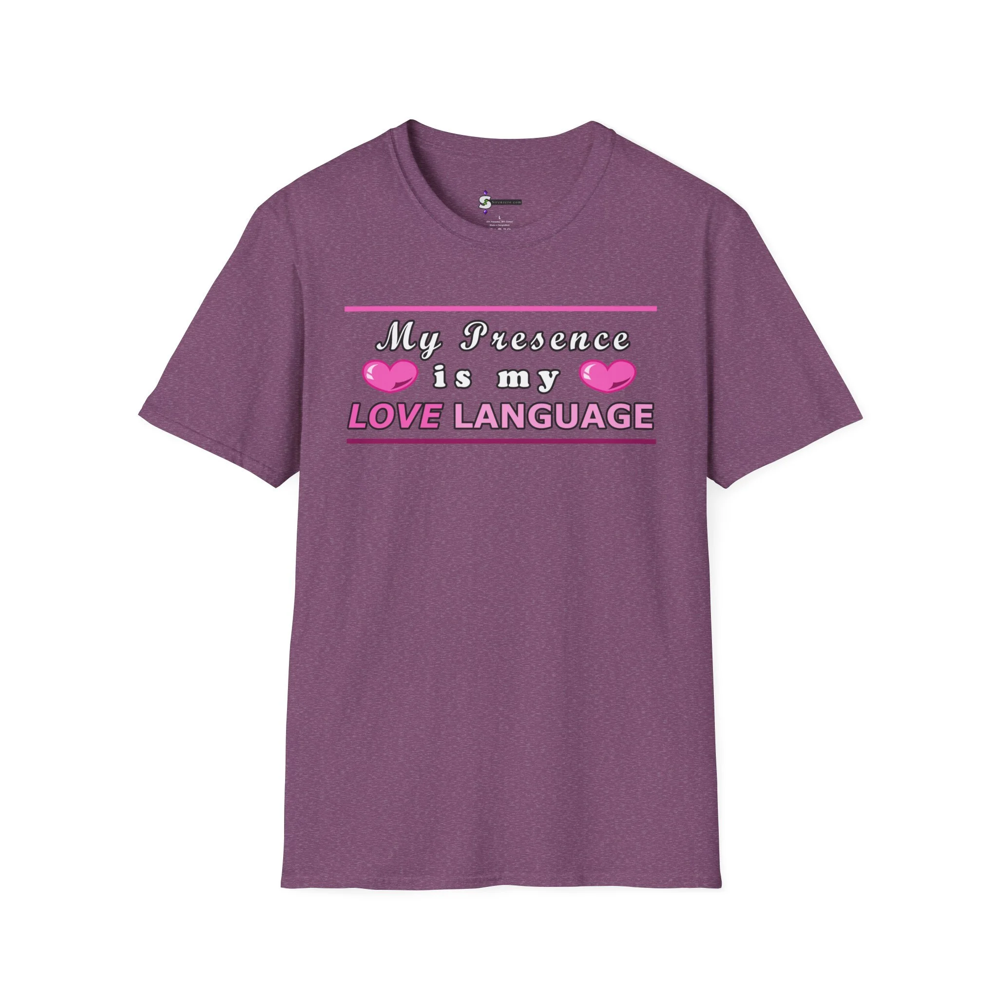 "My Prescence Is My Love Language" — Graphic Soft T-Shirt