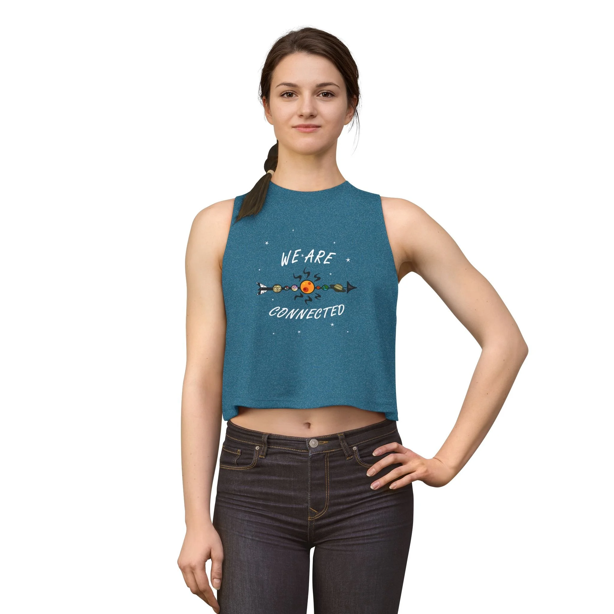 "We Are Connected" Spiritual — Crop Top