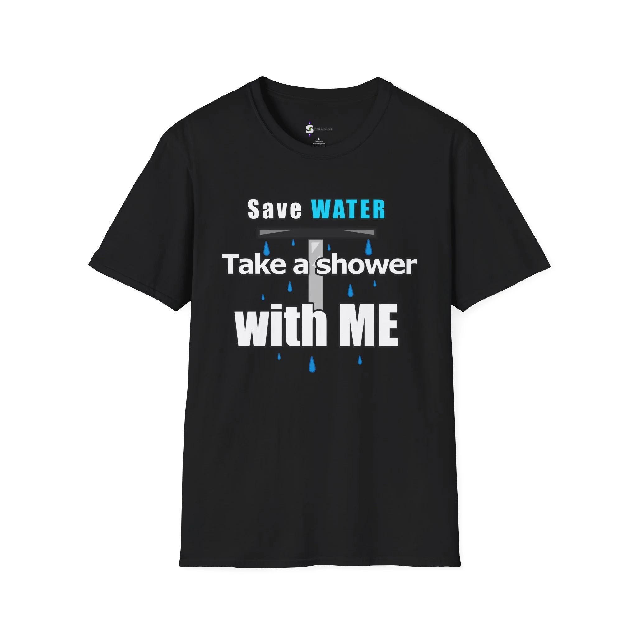 "Save Water Take a Shower with Me" — Funny Graphic T-shirt