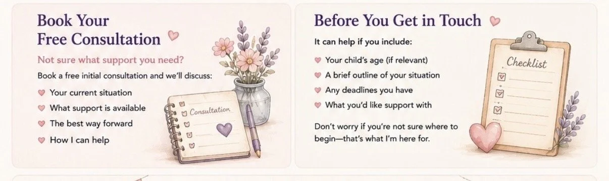 Call-to-action encouraging families and adults to contact Bright Futures SEN Family & Adult Support for practical advice, personalised support and expert guidance tailored to their individual needs.