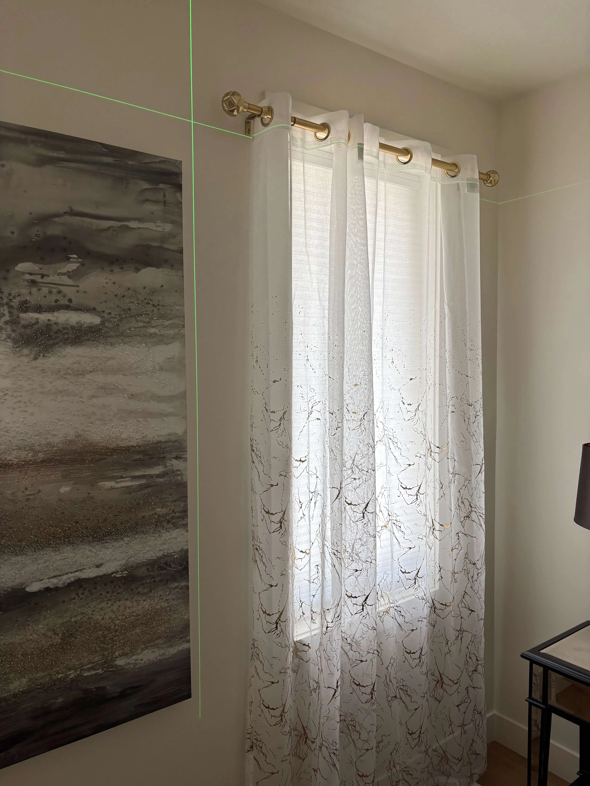 Before (old curtain)