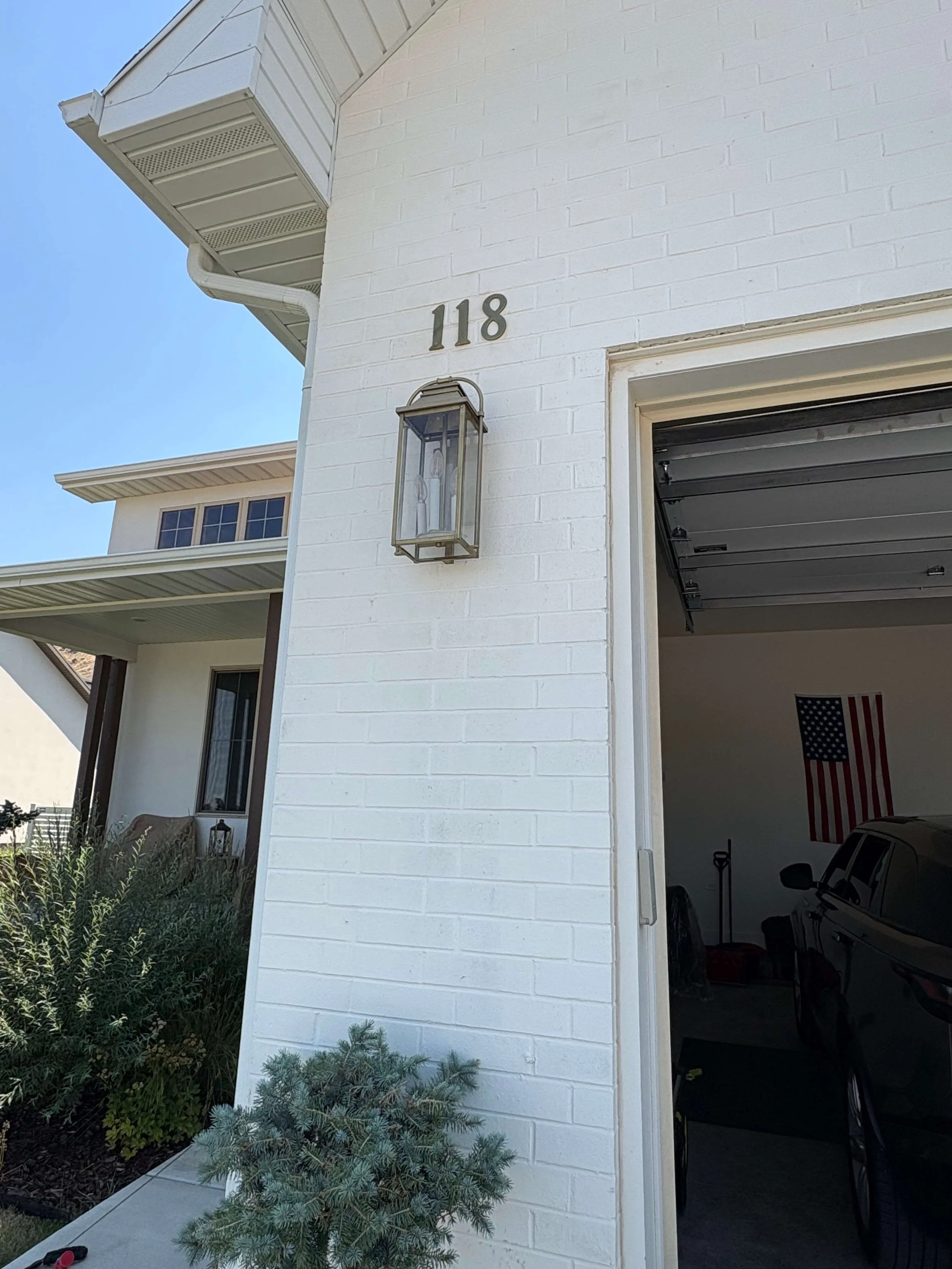 Before (exterior light fixture)