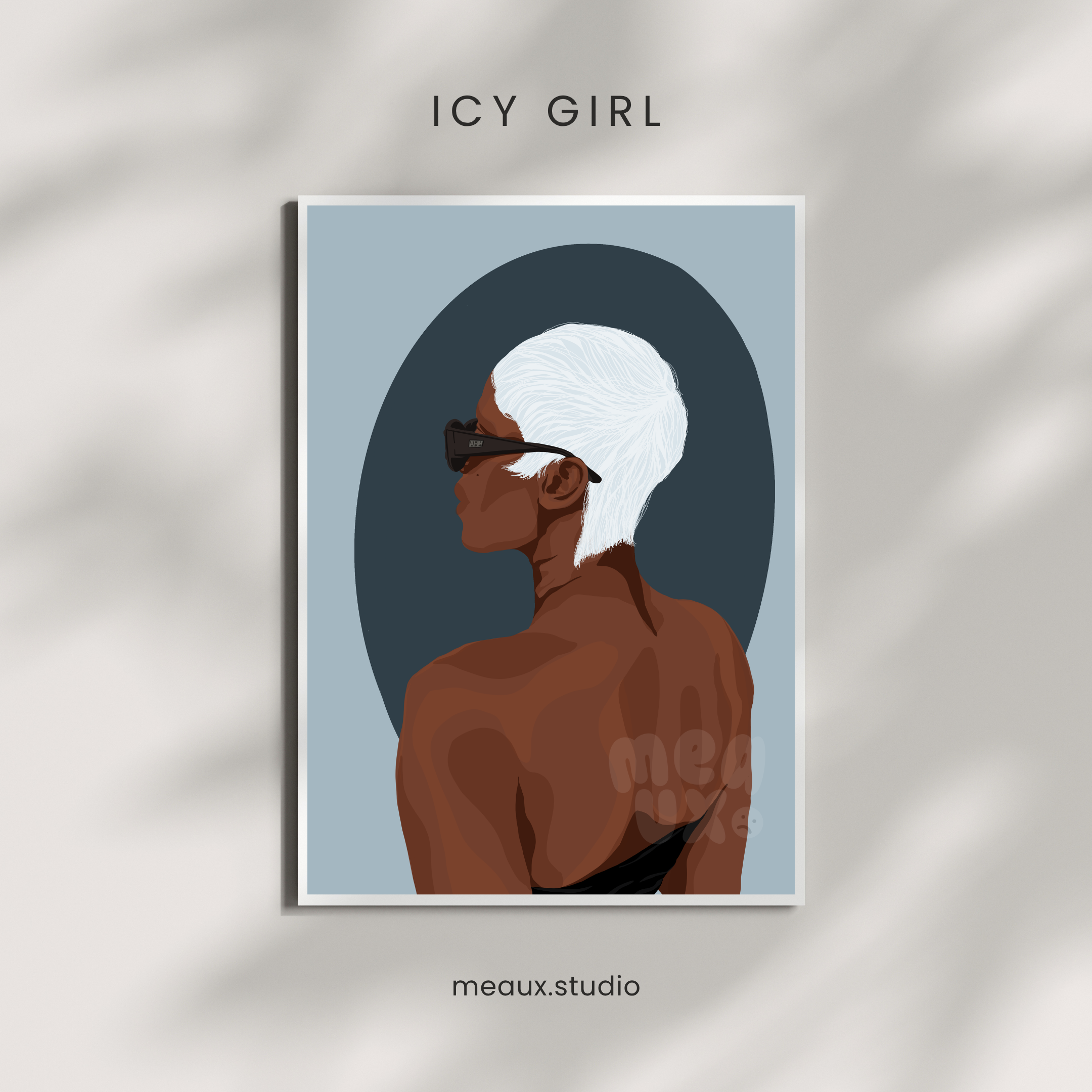 icy girl— large — unframed