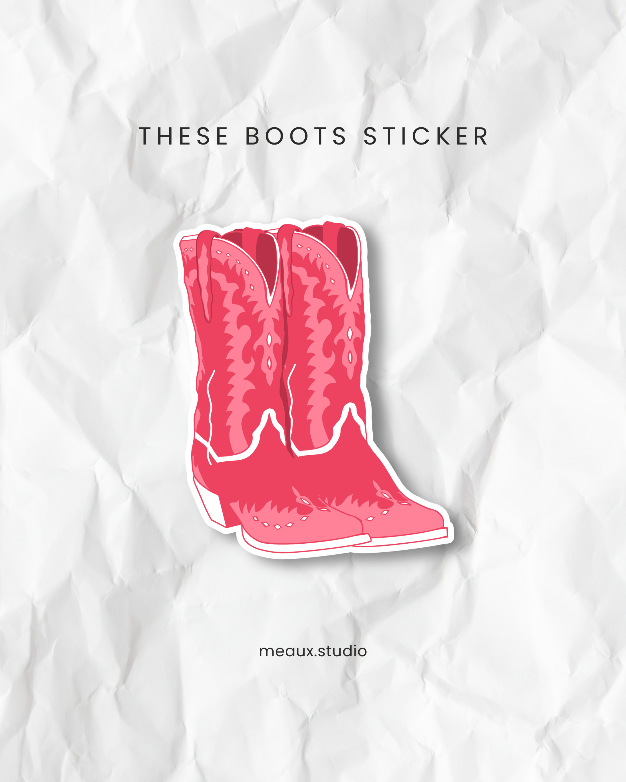 these boots sticker