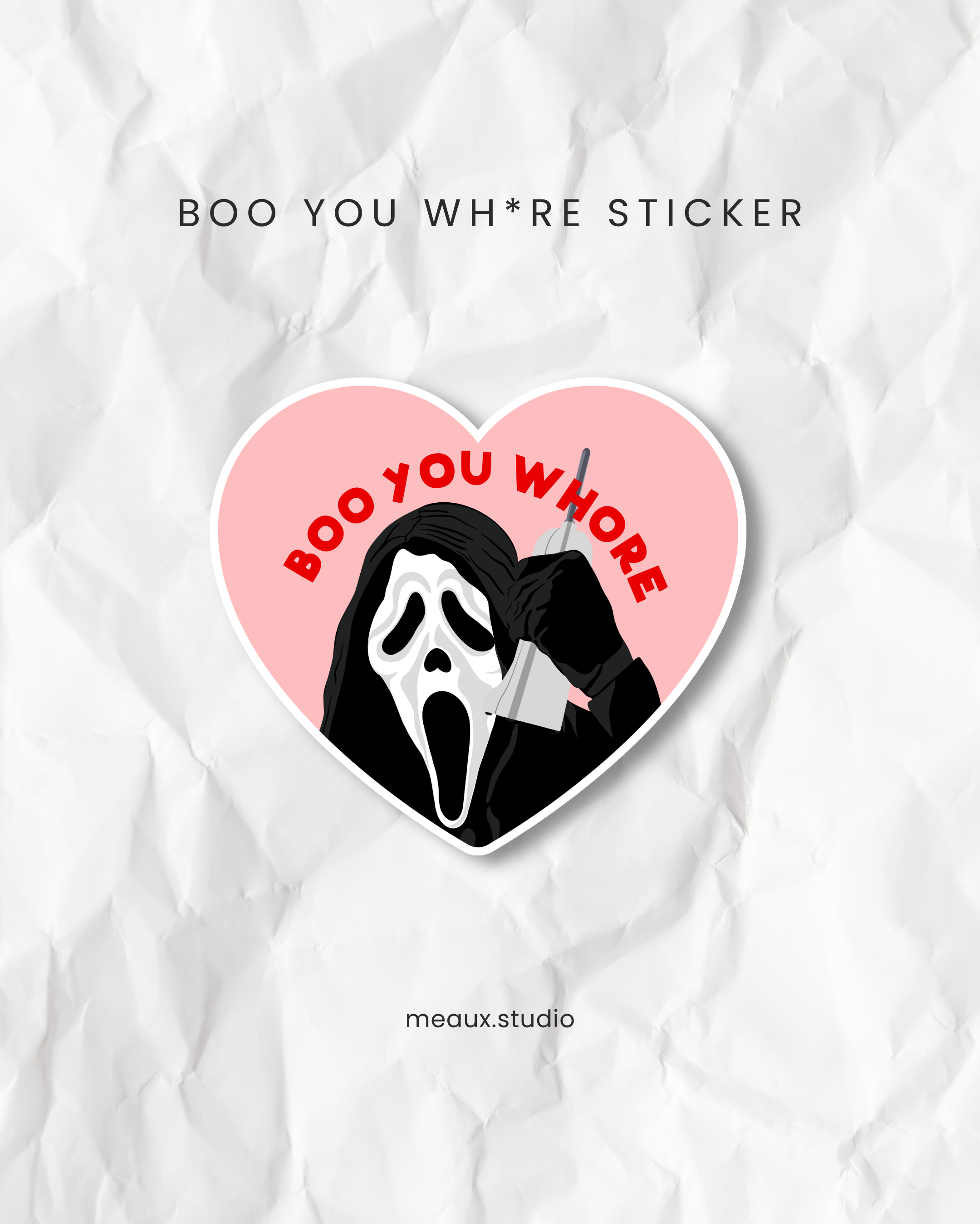 boo you wh*re sticker