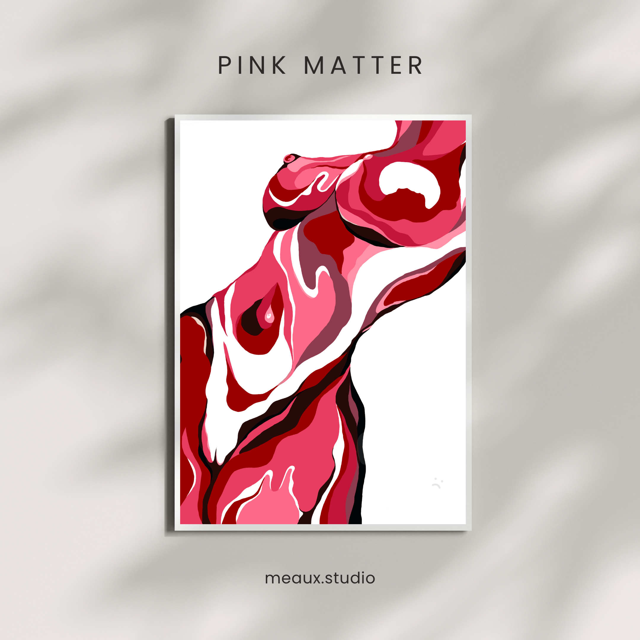 pink matter — large — unframed