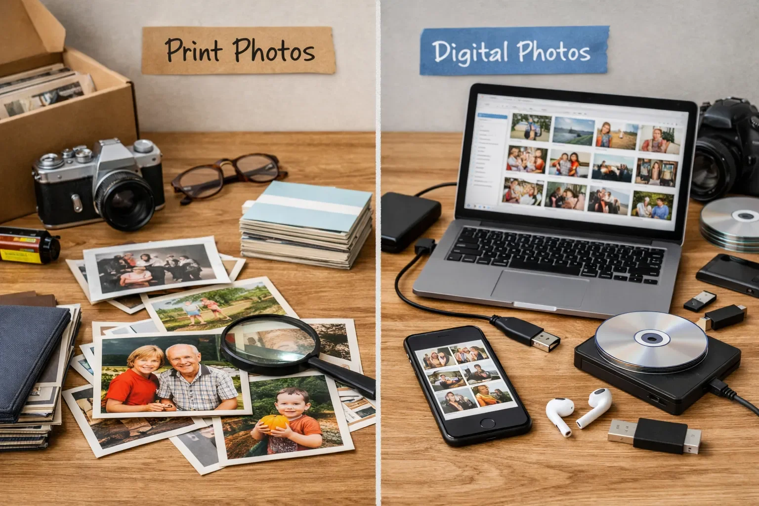 Digital vs. Print Photos: Which Should You Organize First?