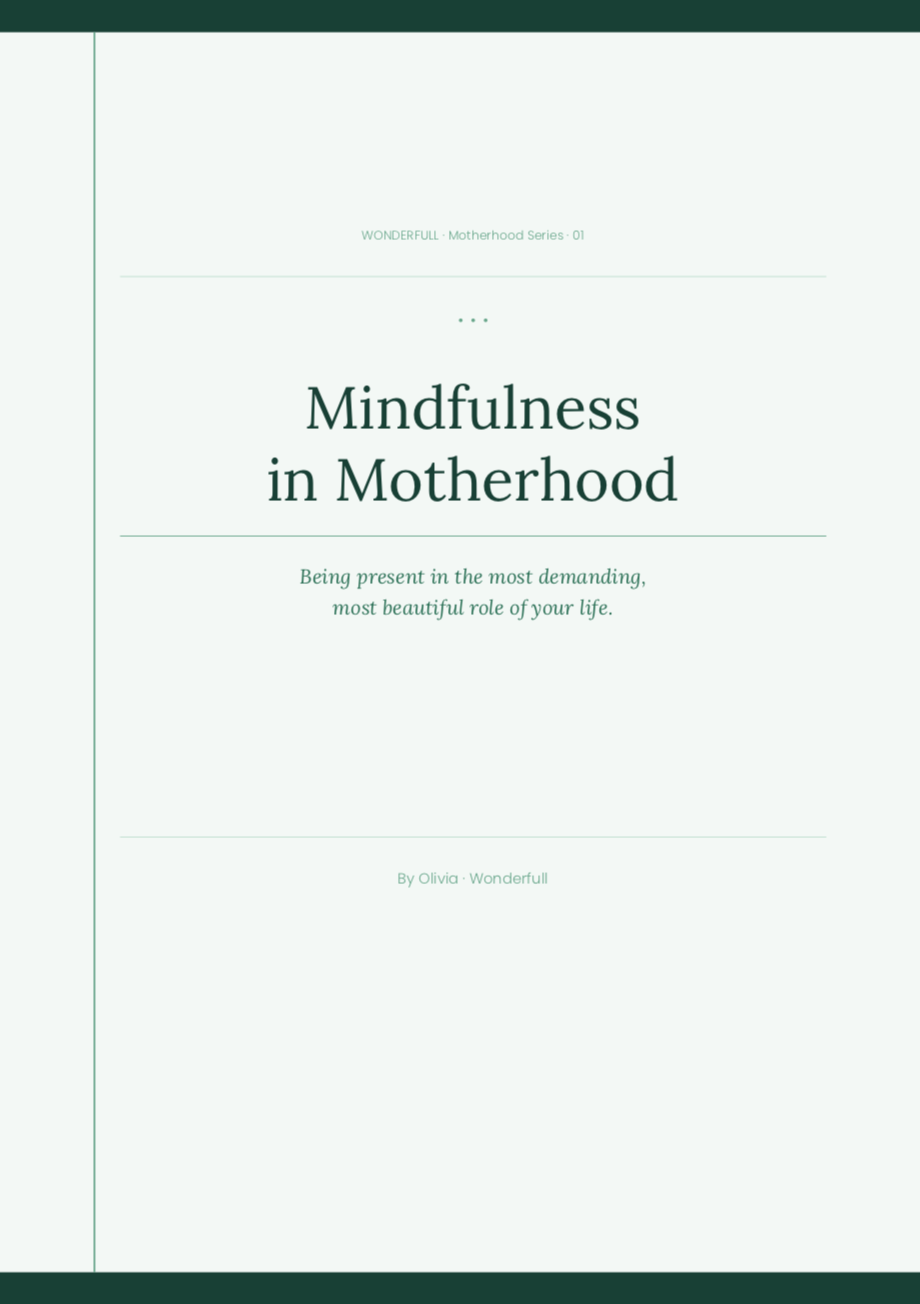 Mindfulness in Motherhood / eBook