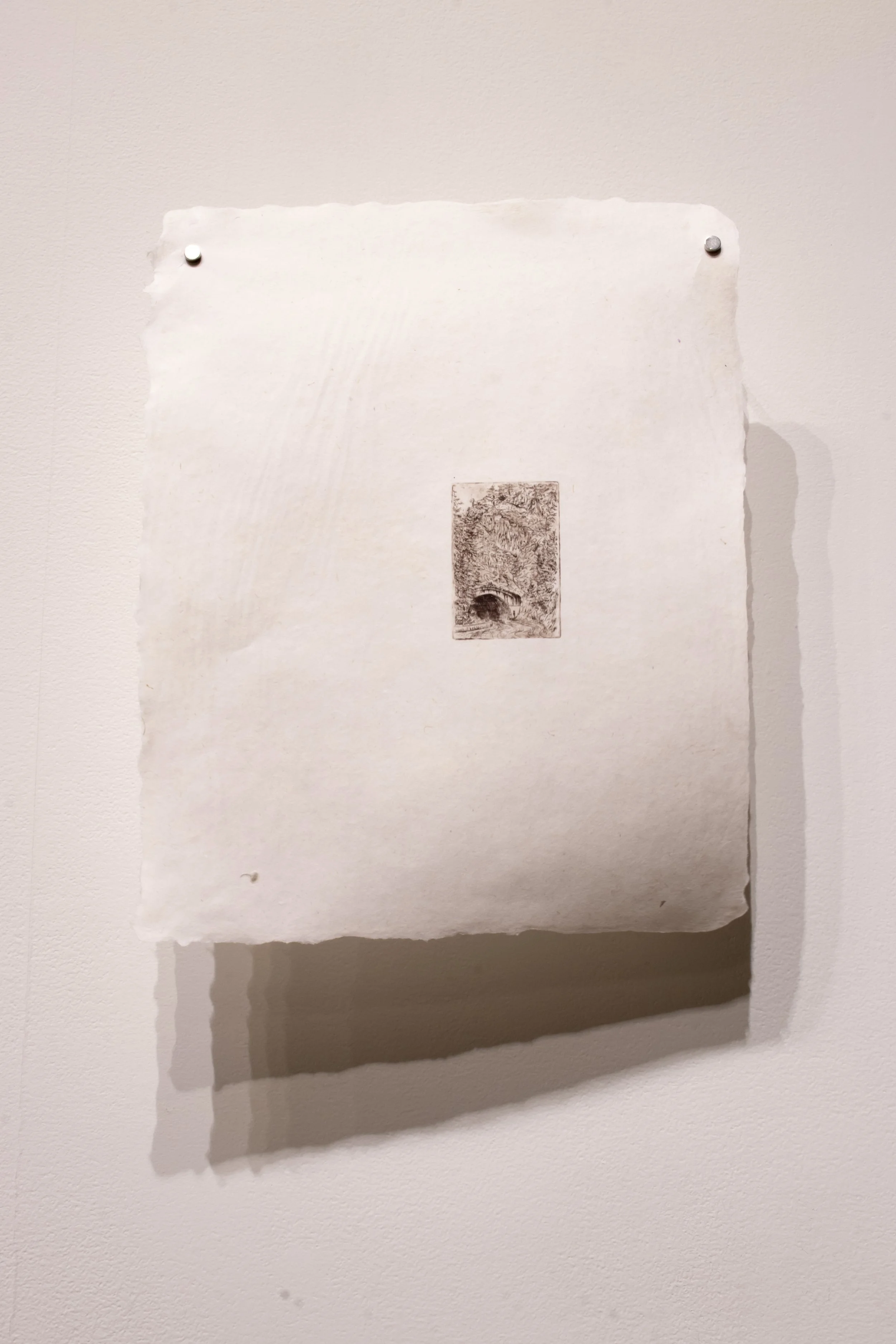 We'll Have To Go Through It, intaglio on handmade paper, 2026