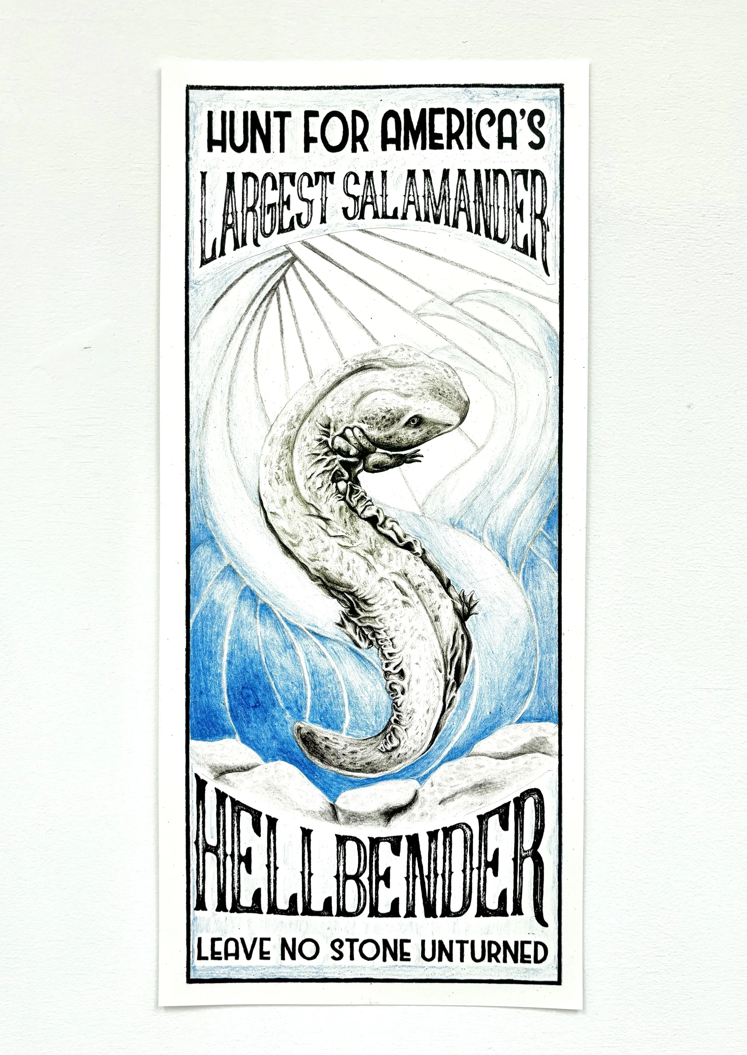 Leave no Stone Unturned, photolithography, 8.5 x 19" 2024