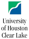 University of Houston Clear Lake logo with stylized wave icon