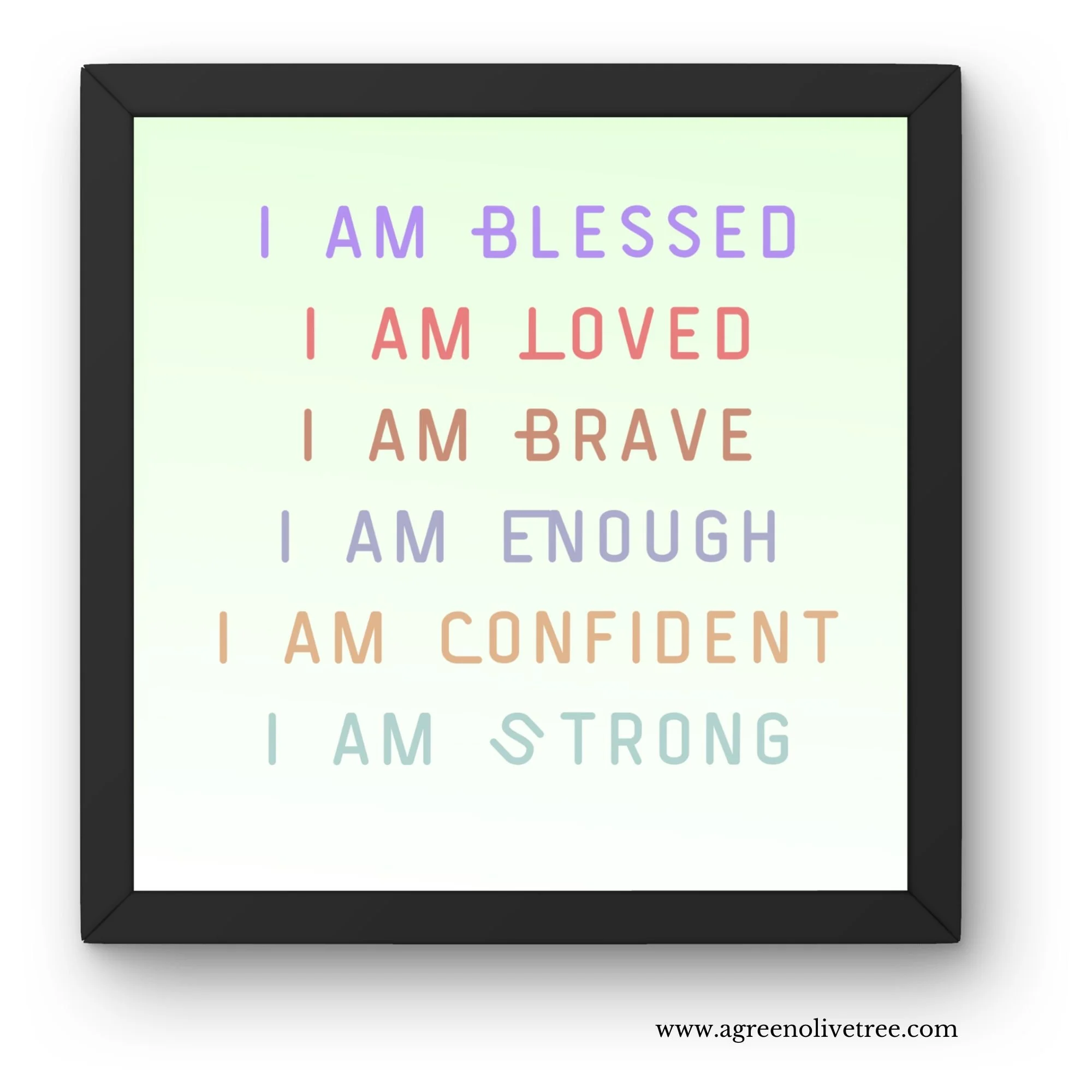 Wall Art Prints - I AM AFFRIMATIONS