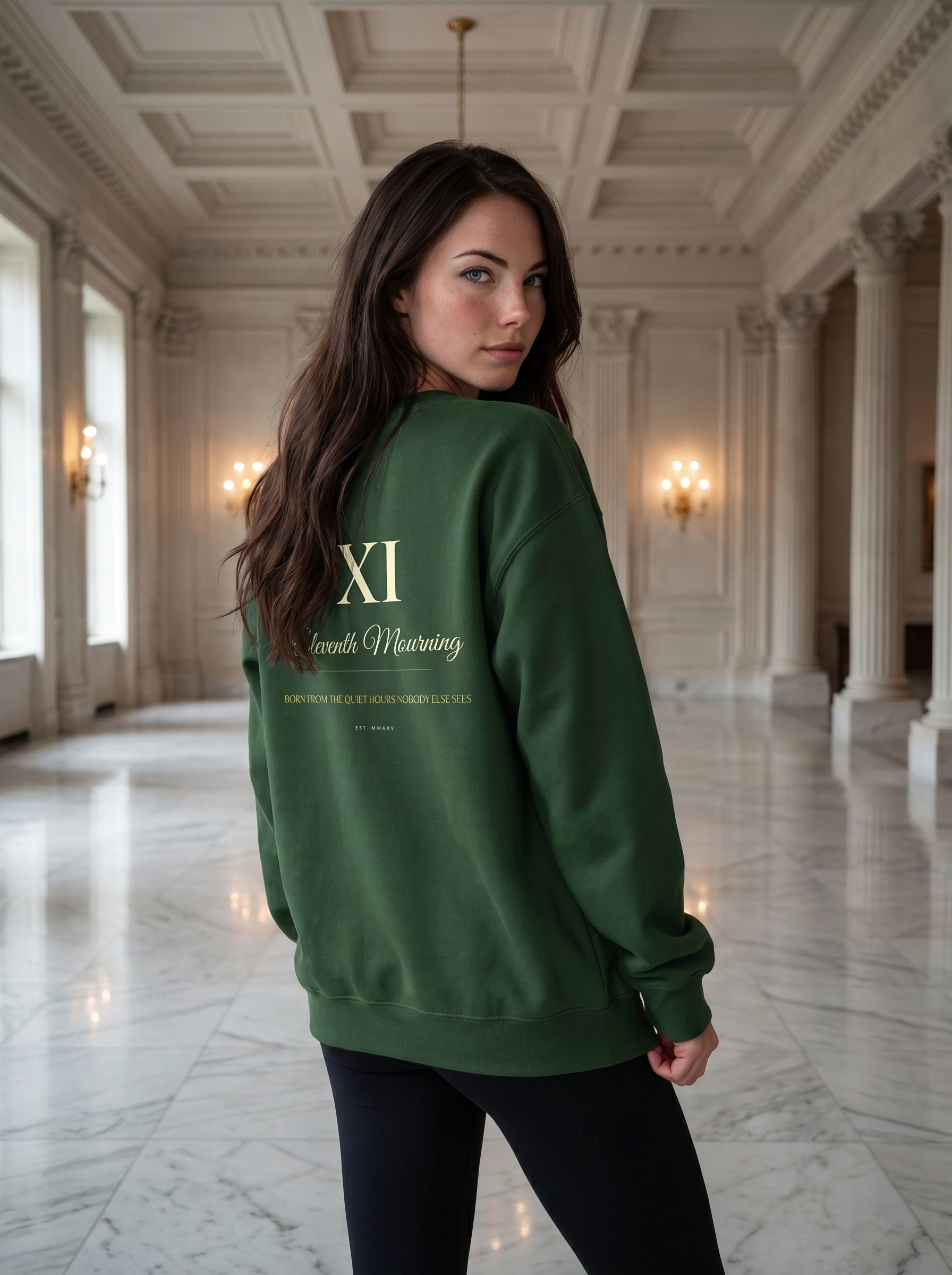 Born From The Quiet Hours Nobody Else Sees — XI Sweatshirt | Eleventh Mourning