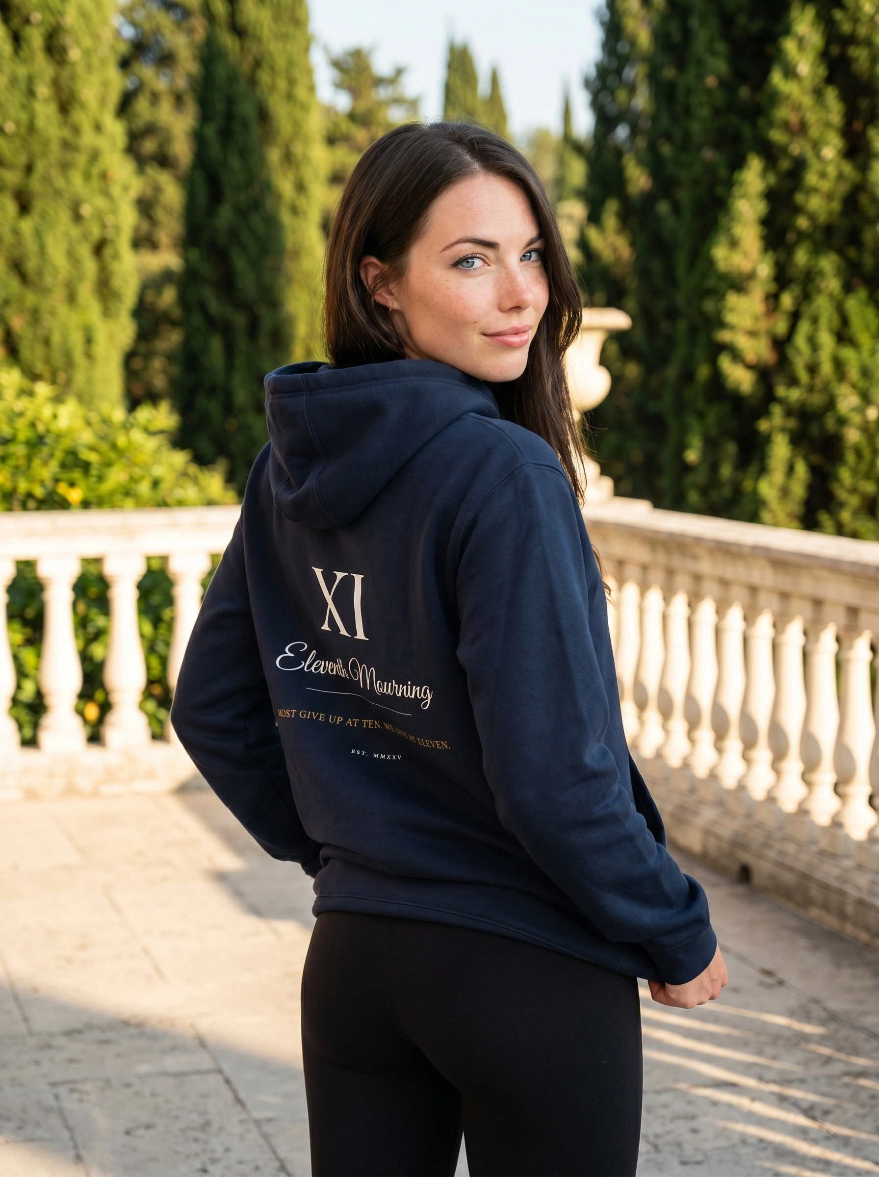 Most Give Up At Ten. We Live At Eleven. — XI Hoodie | Eleventh Mourning