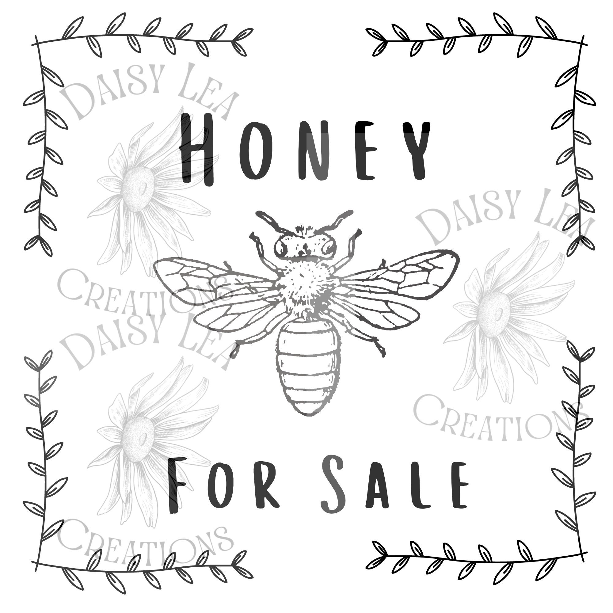 Honey Bee | SVG | Daisy Lea Creations (Digital Download)