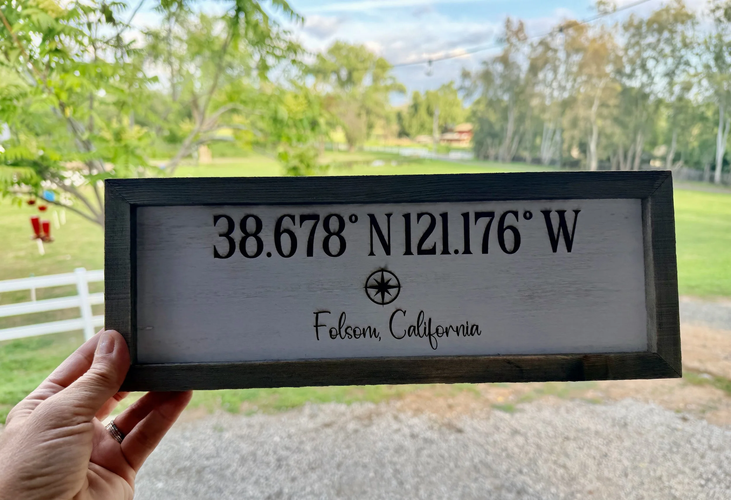 Handcrafted Coordinate Sign • Custom Location Coordinates • Wood Home Decor • Personalized City Art • Unique Local Gift